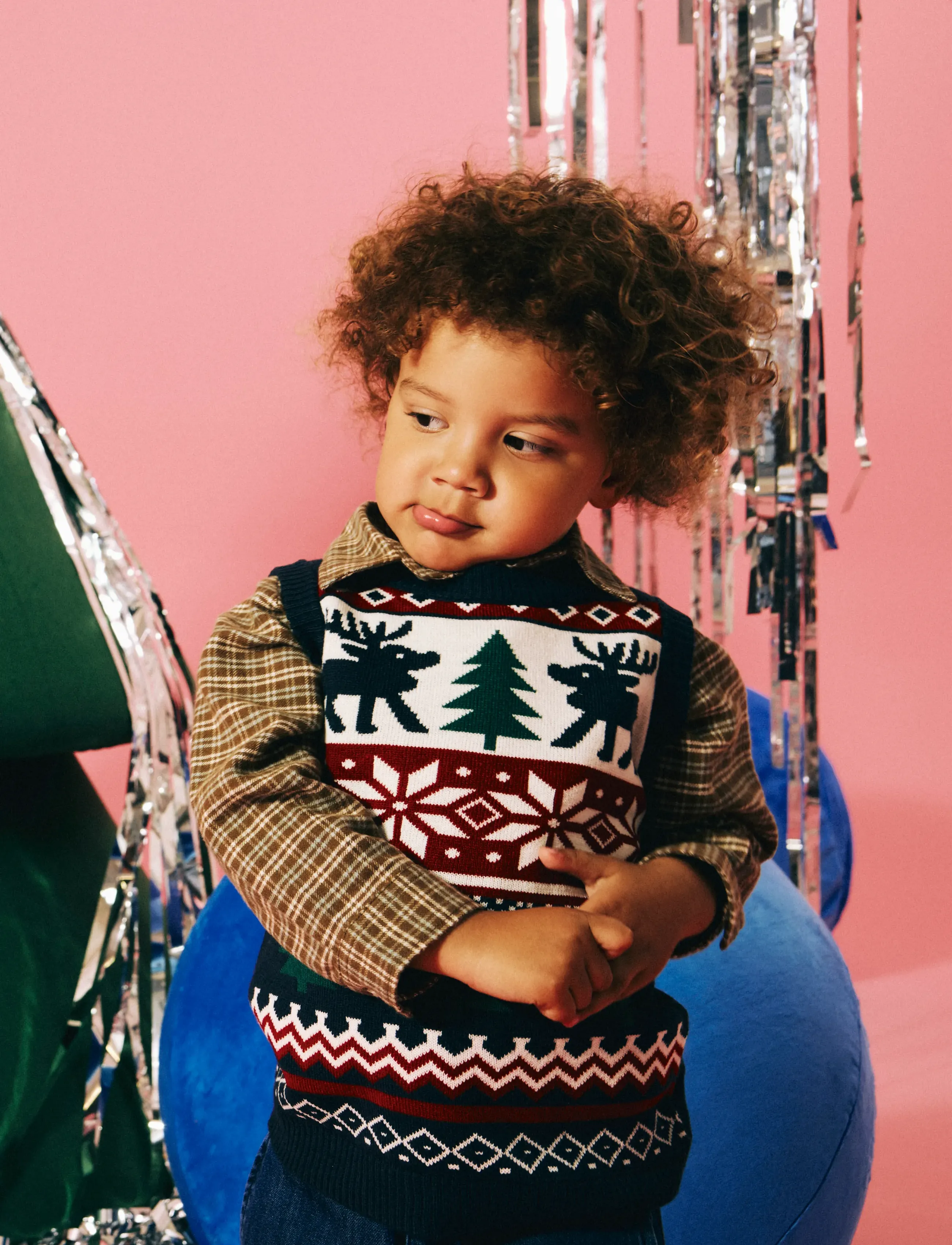 name it - NMMRESSI KNIT VEST - västar - navy blazer - 3