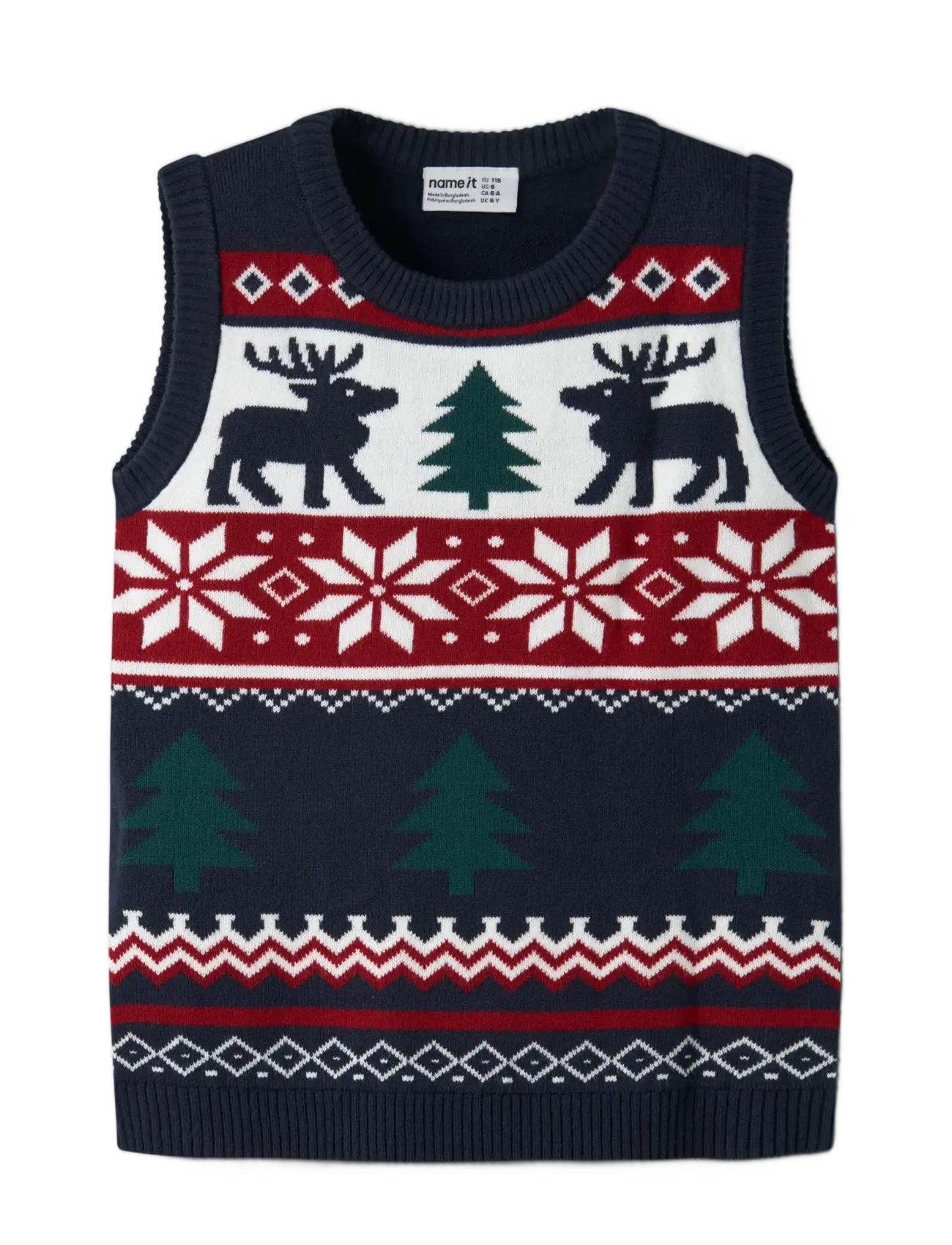 name it - NMMRESSI KNIT VEST - veste - navy blazer - 2