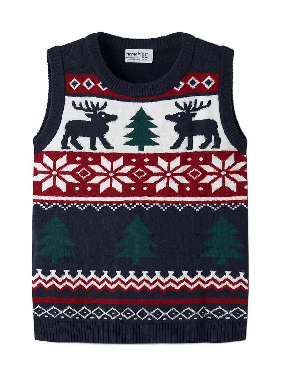 name it - NMMRESSI KNIT VEST - veste - navy blazer - 2