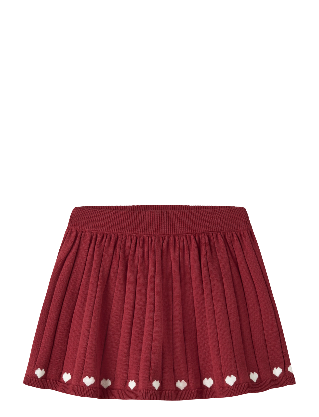 name it NMFRALBOS KNIT SKIRT - Kurze Röcke - RED DAHLIA / burgundy