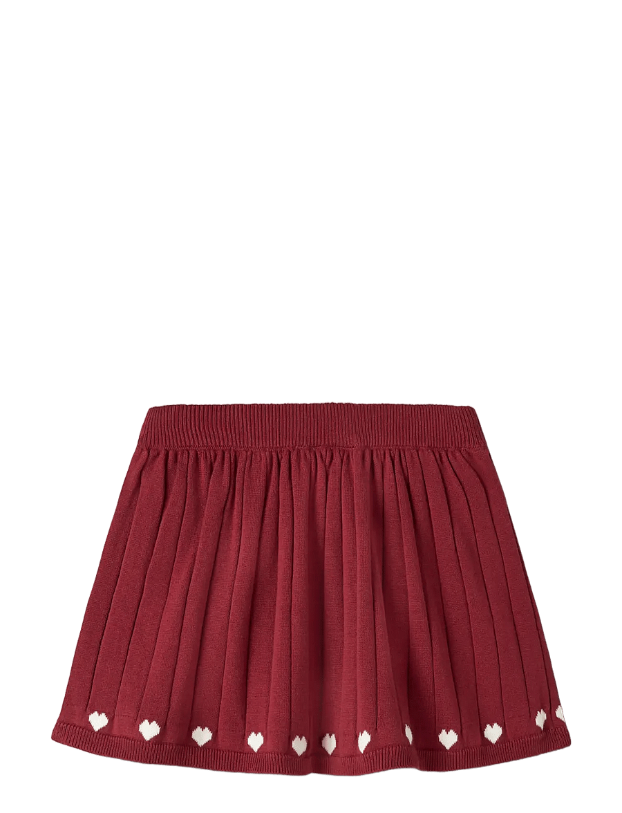 name it - NMFRALBOS KNIT SKIRT - red dahlia - 1