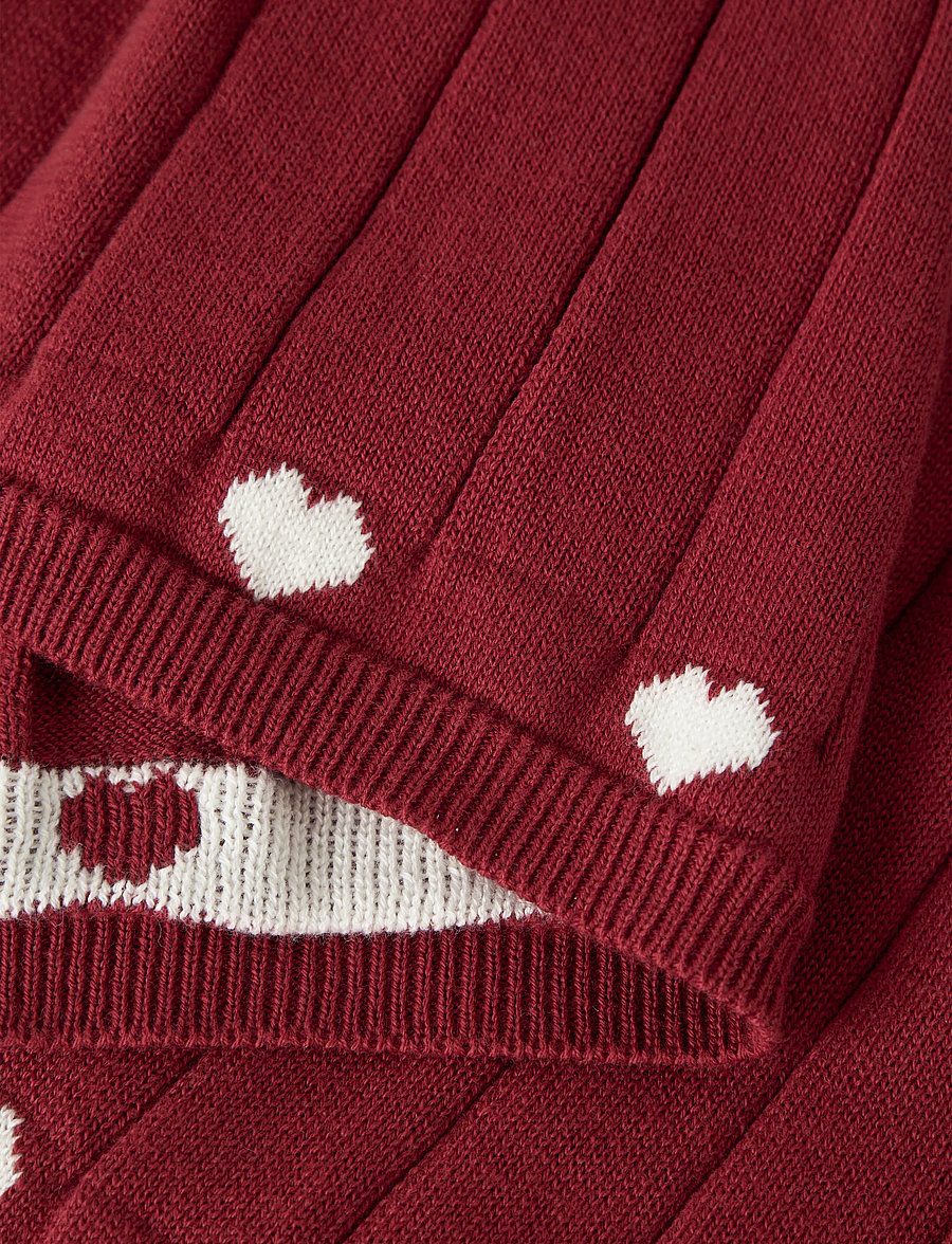 name it - NMFRALBOS KNIT SKIRT - red dahlia - 3