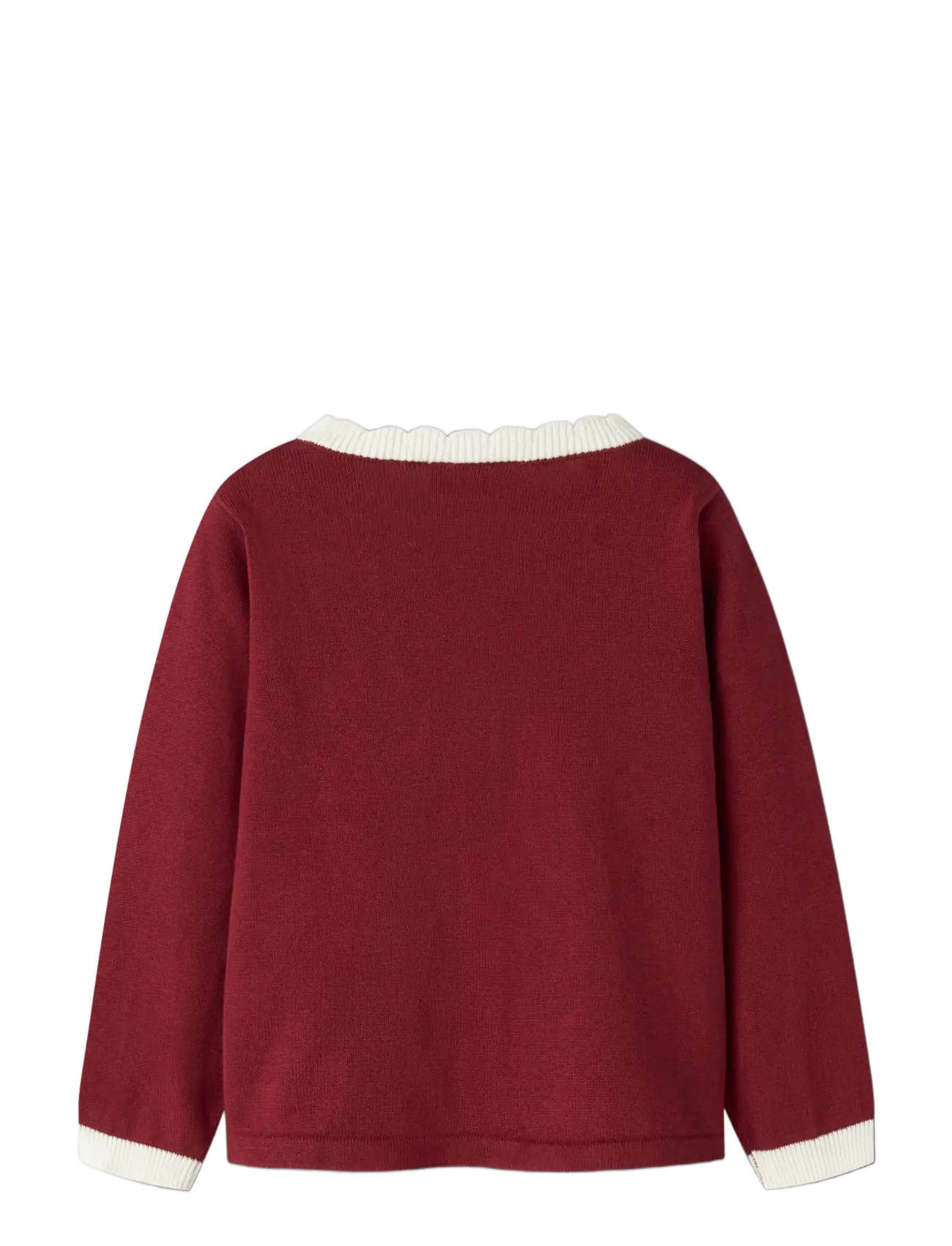 name it - NMFRALBOS LS KNIT CARD - red dahlia - 1