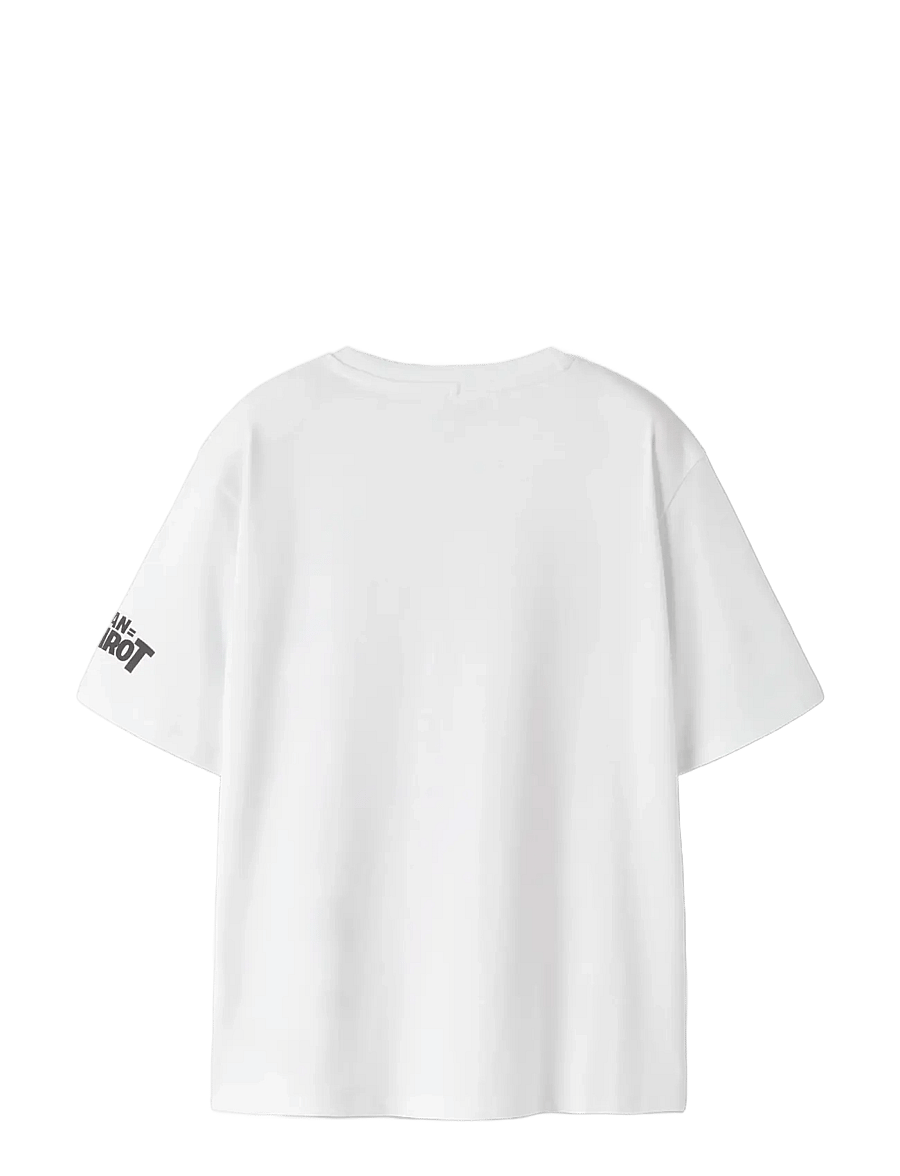 name it - NKMASP BRAINR SS NREG TOP BOX LNOOS VDE - kortärmade t-shirts - bright white - 1