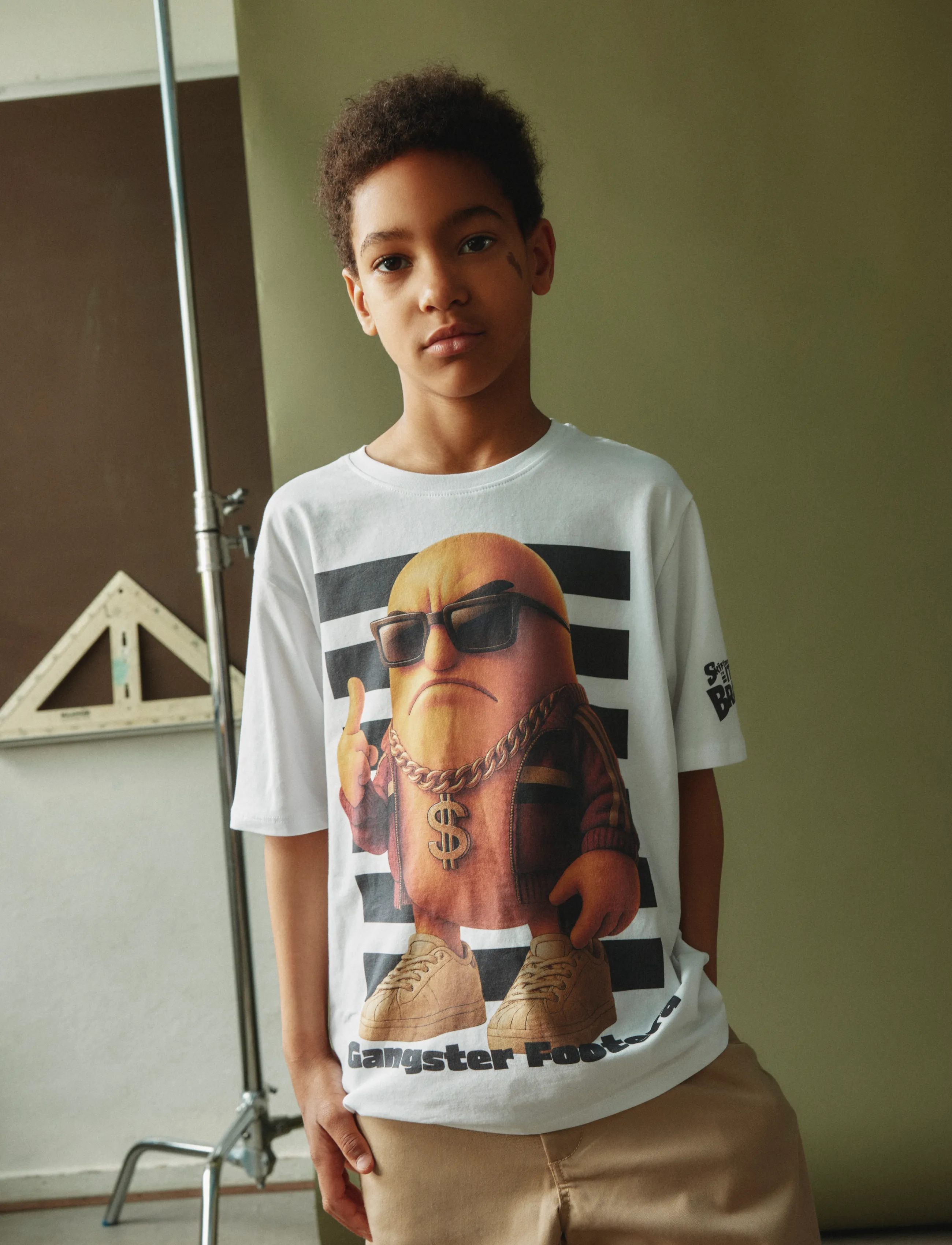 name it - NKMASP BRAINR SS NREG TOP BOX LNOOS VDE - kortärmade t-shirts - bright white - 3