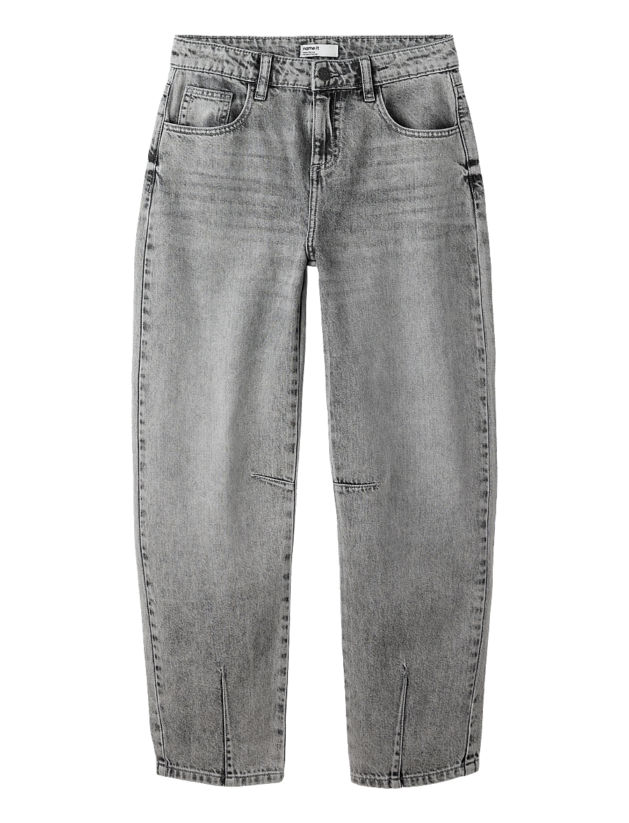 name it - NKFBELLA BARREL DNM JEANS 5518-BP - loose jeans - medium grey denim - 0