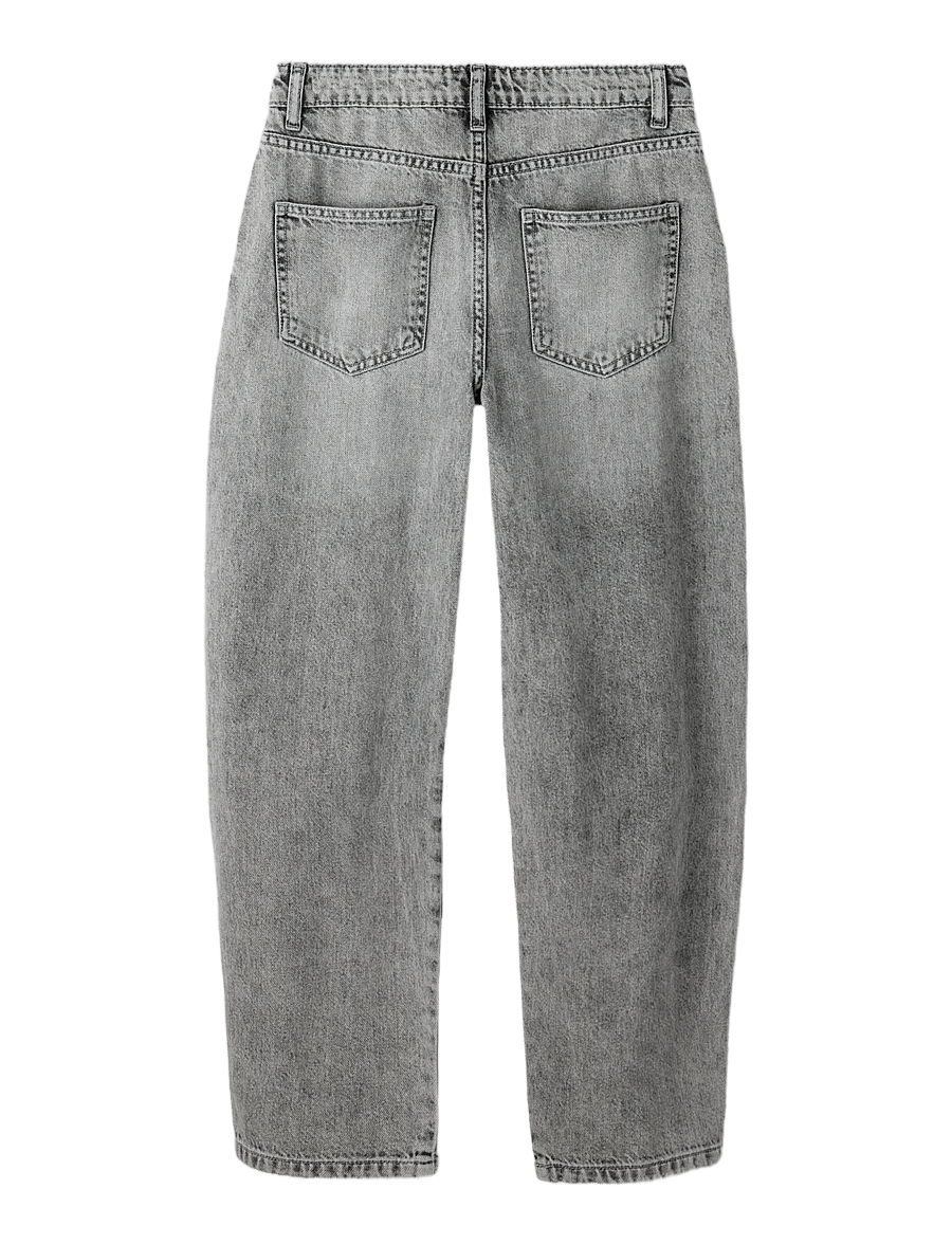 name it - NKFBELLA BARREL DNM JEANS 5518-BP - loose jeans - medium grey denim - 1
