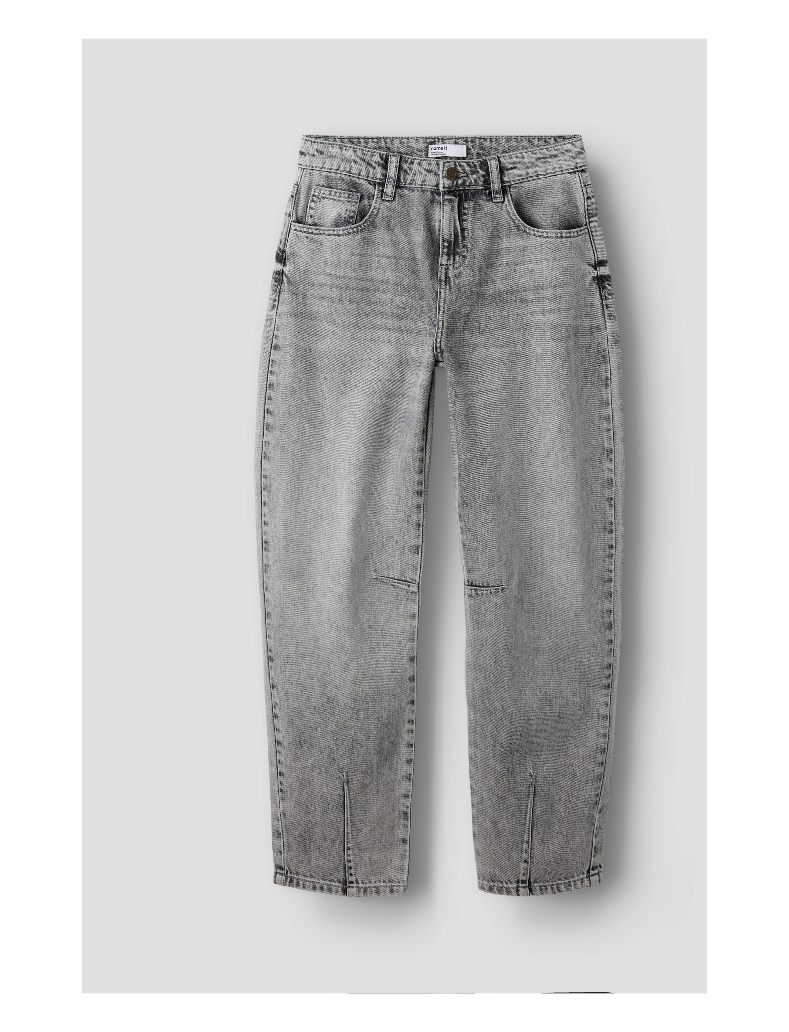 name it - NKFBELLA BARREL DNM JEANS 5518-BP - loose jeans - medium grey denim - 2