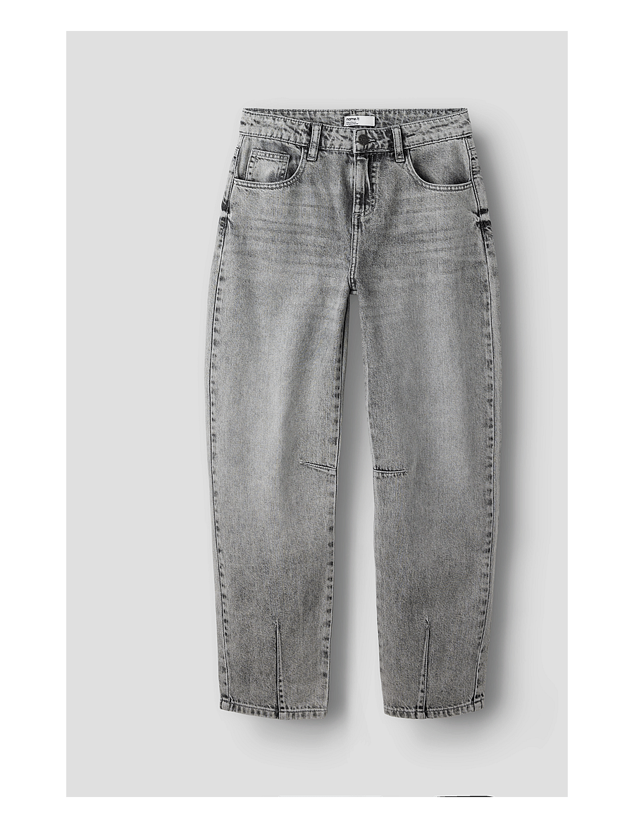 name it - NKFBELLA BARREL DNM JEANS 5518-BP - loose jeans - medium grey denim - 2