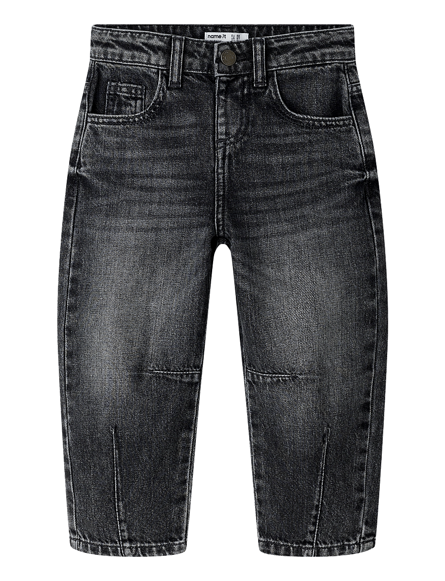 name it - NMFBELLA BARREL DNM JEANS 5518-BP - loose jeans - dark grey denim - 0