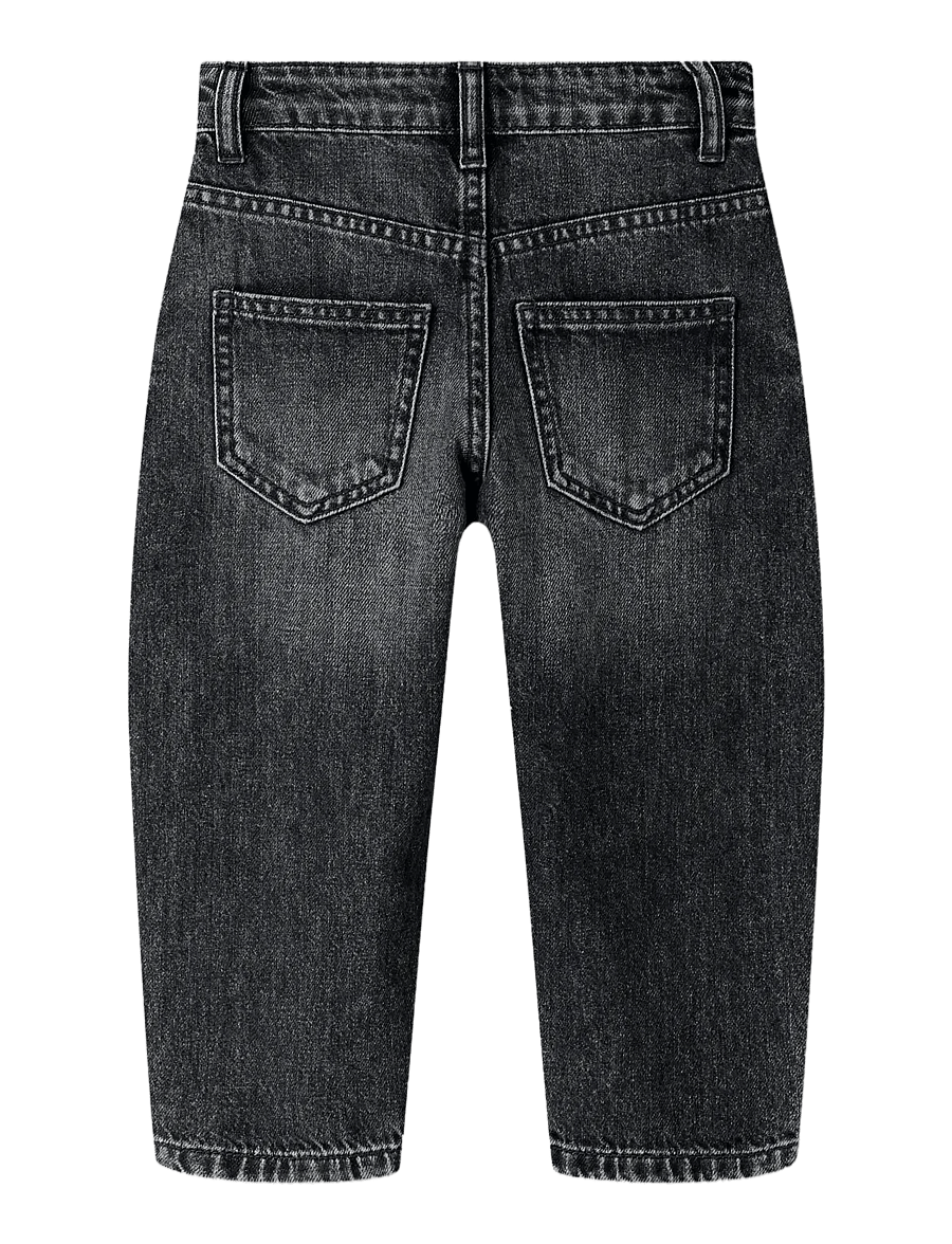 name it - NMFBELLA BARREL DNM JEANS 5518-BP - loose jeans - dark grey denim - 1