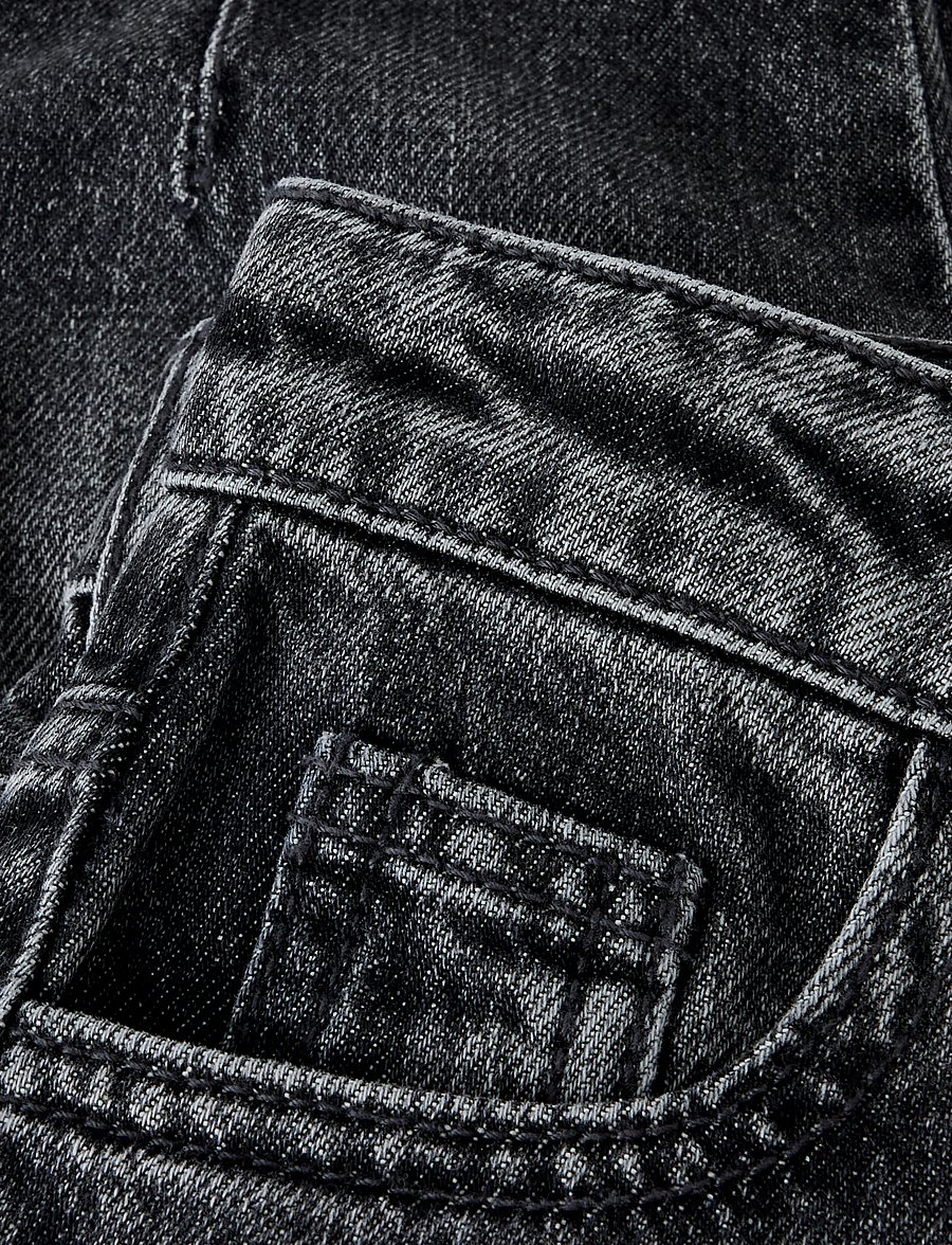 name it - NMFBELLA BARREL DNM JEANS 5518-BP - loose jeans - dark grey denim - 3