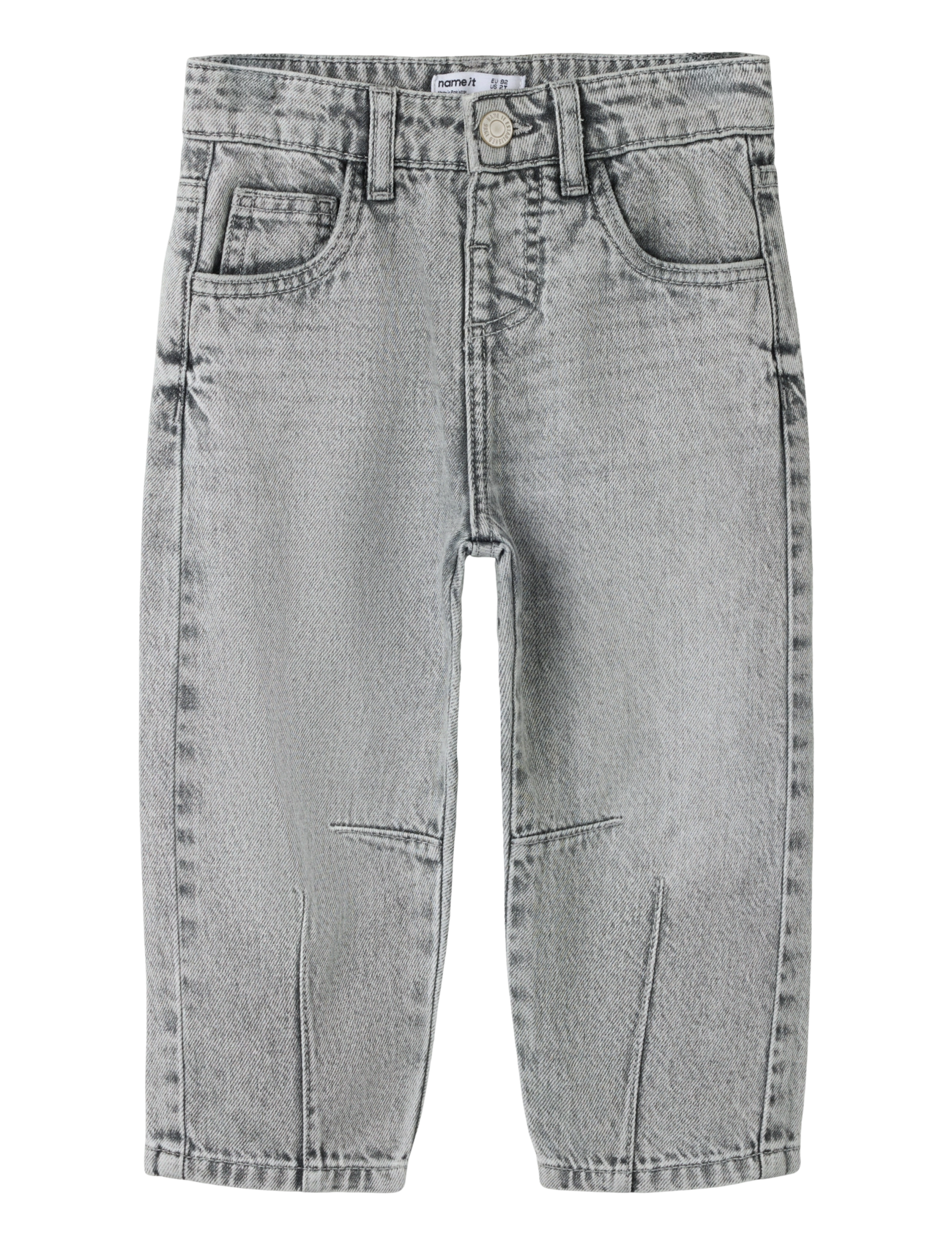 name it NMFBELLA BARREL DNM JEANS 5518-BP - Loose jeans - MEDIUM GREY DENIM / grey