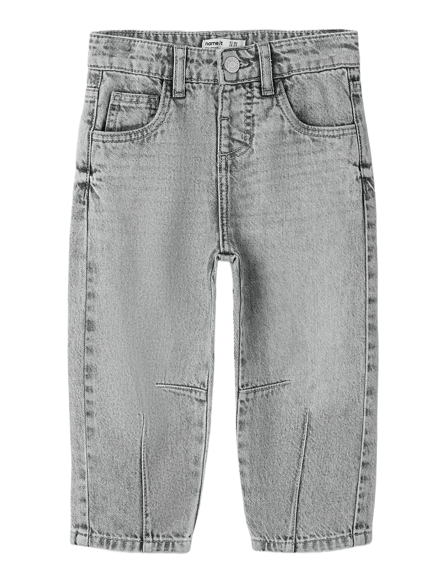 name it - NMFBELLA BARREL DNM JEANS 5518-BP - loose jeans - medium grey denim - 2