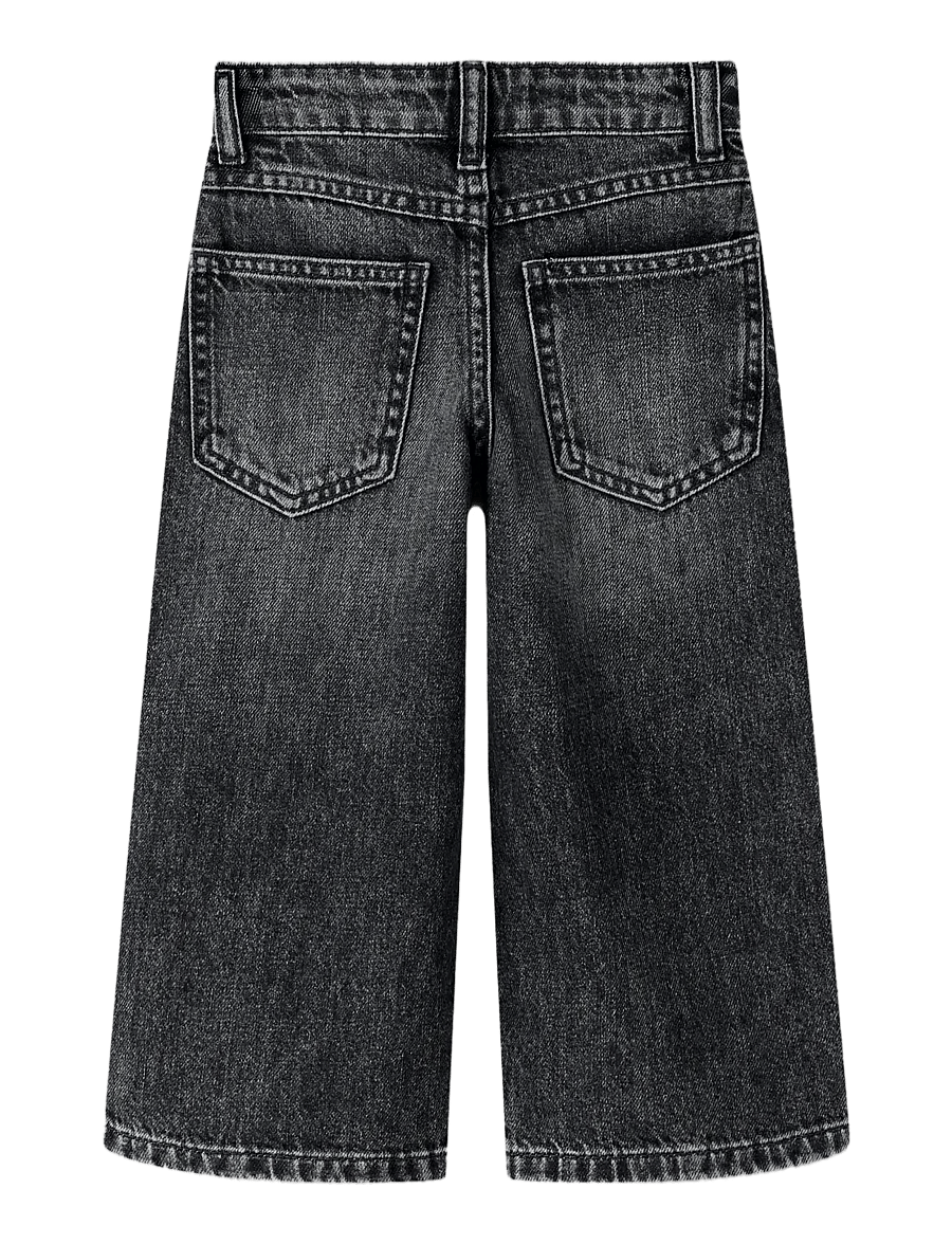name it - NMMBEN SKATER DNM JEANS 5518-BP - hosen mit weitem bein - dark grey denim - 1