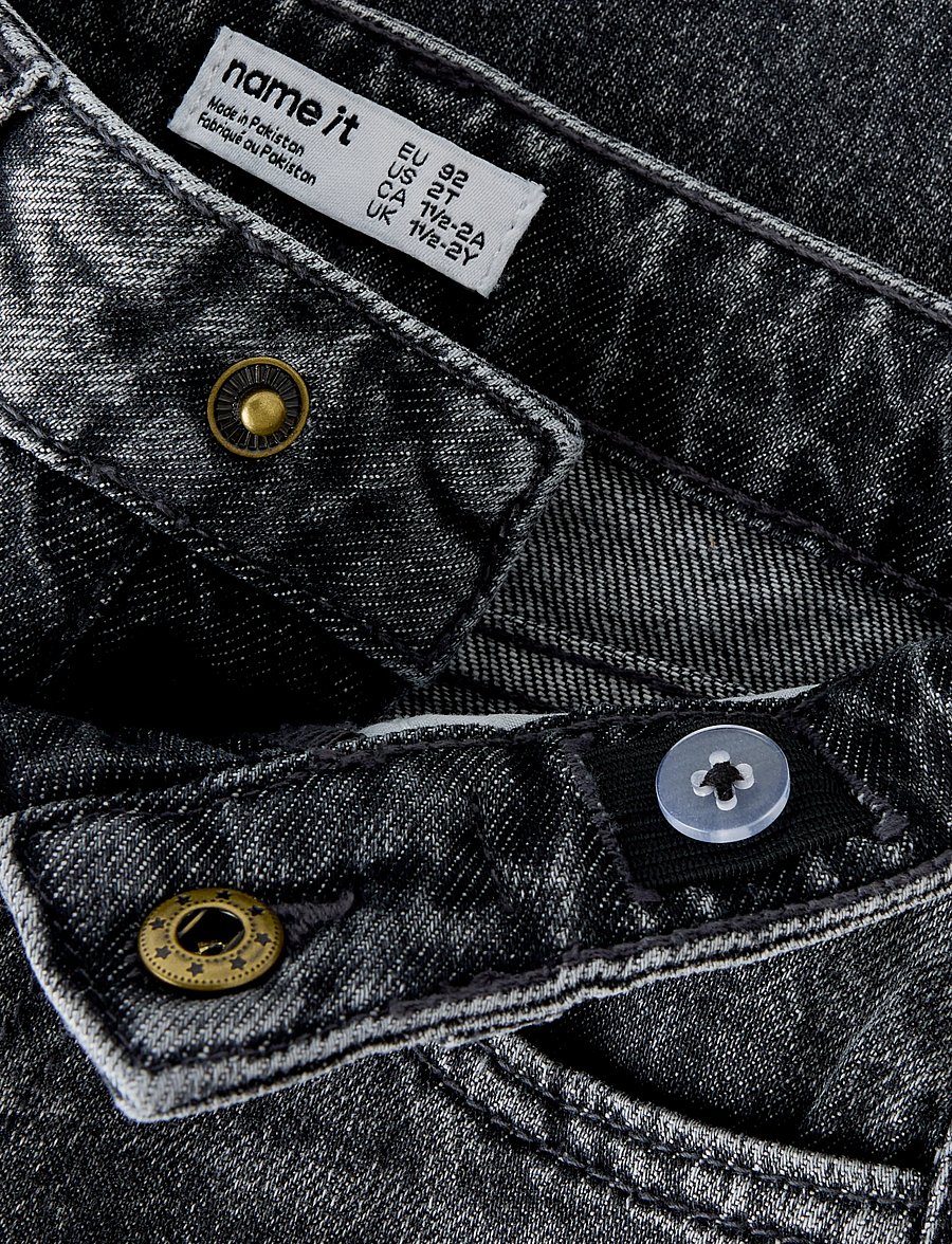 name it - NMMBEN SKATER DNM JEANS 5518-BP - hosen mit weitem bein - dark grey denim - 2
