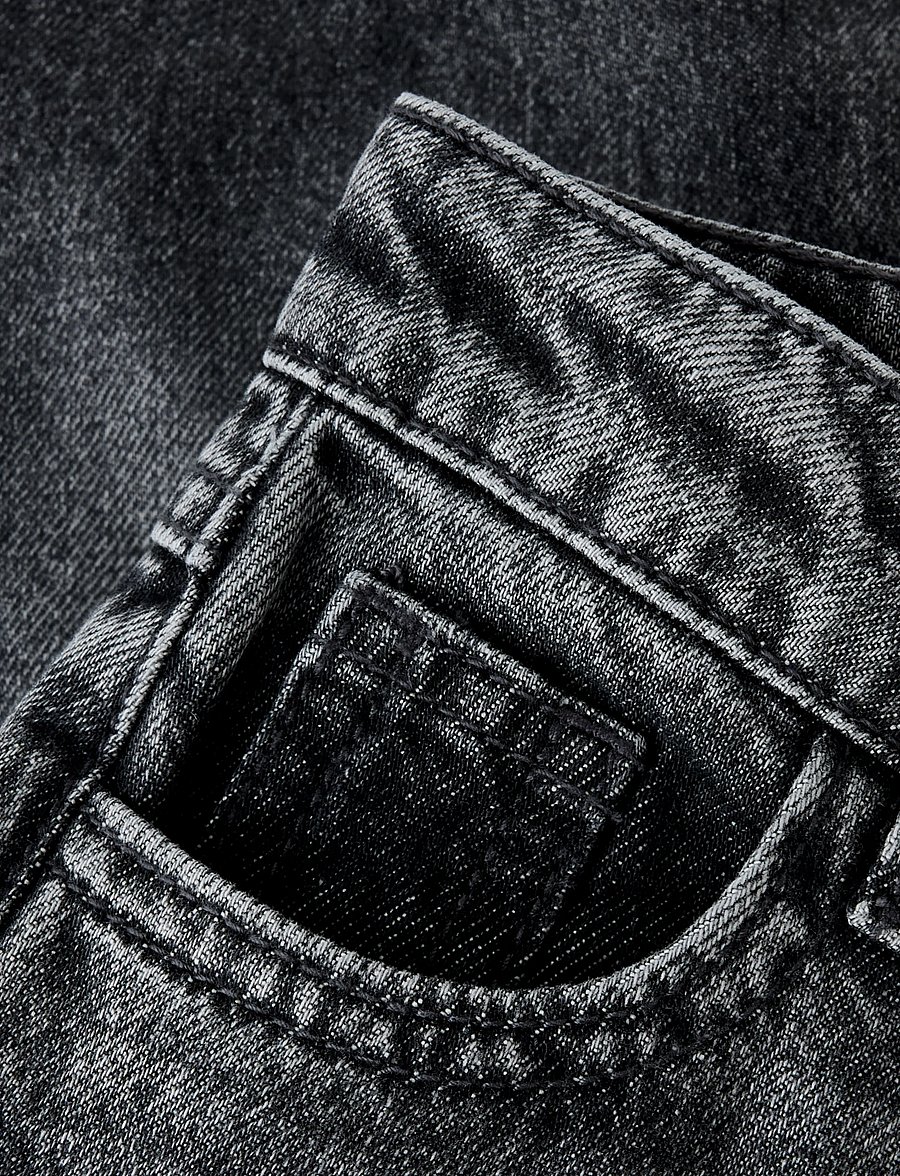 name it - NMMBEN SKATER DNM JEANS 5518-BP - hosen mit weitem bein - dark grey denim - 3