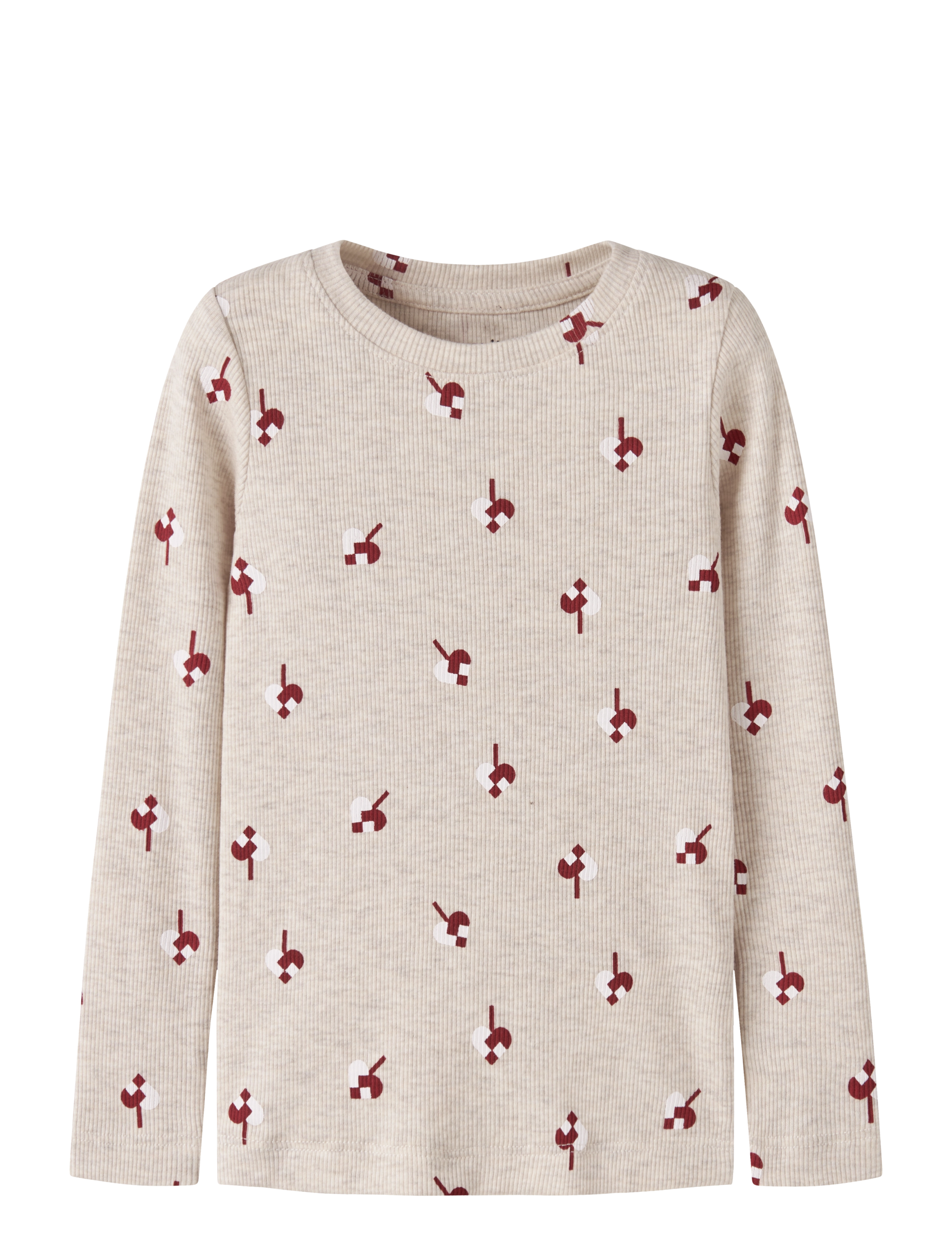 name it NMFRISAKAB LS XSL TOP - Tøj - PEYOTE MELANGE / beige