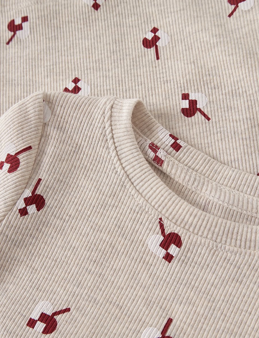 name it - NMFRISAKAB LS XSL TOP - langærmede t-shirts - peyote melange - 2