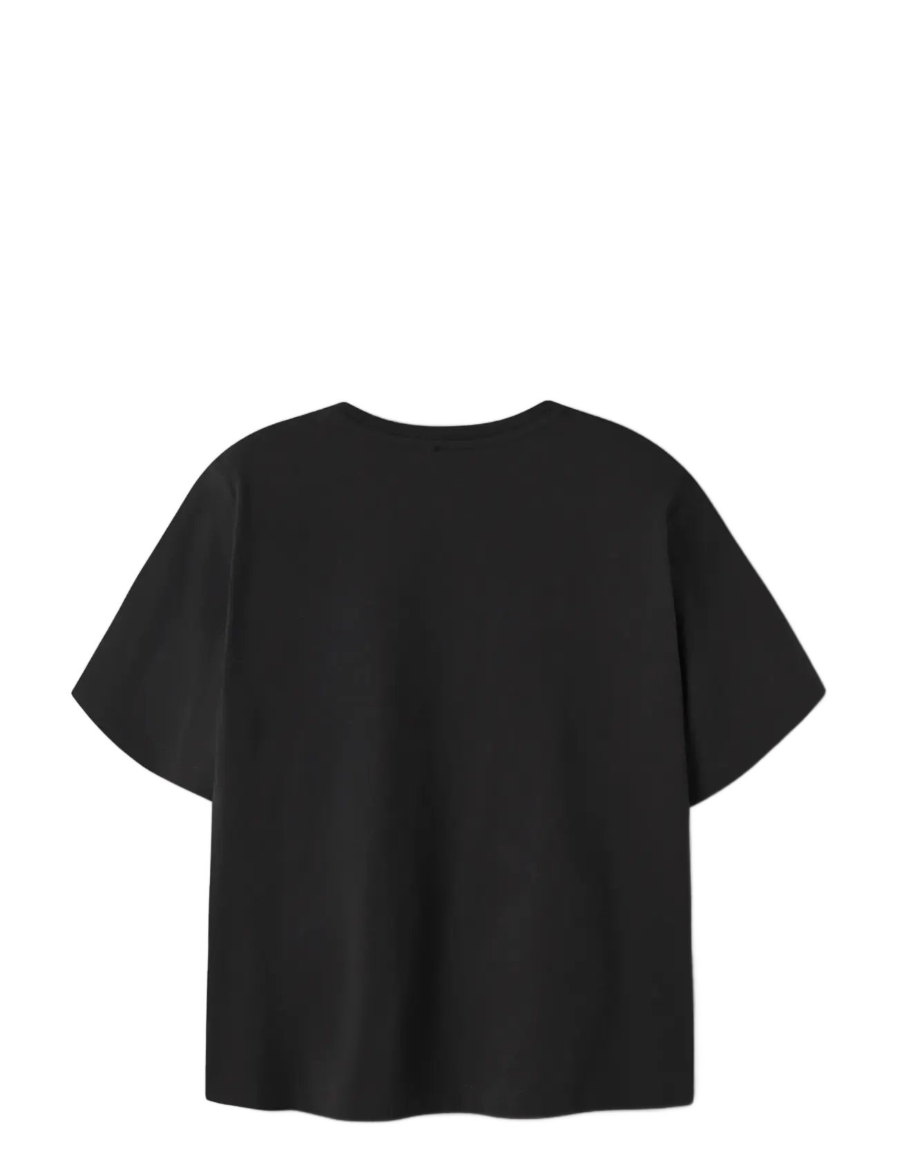 name it - NKFMARA KPOP SS NREG TOP BOX LNOOS SKY - kortærmede t-shirts - black - 1
