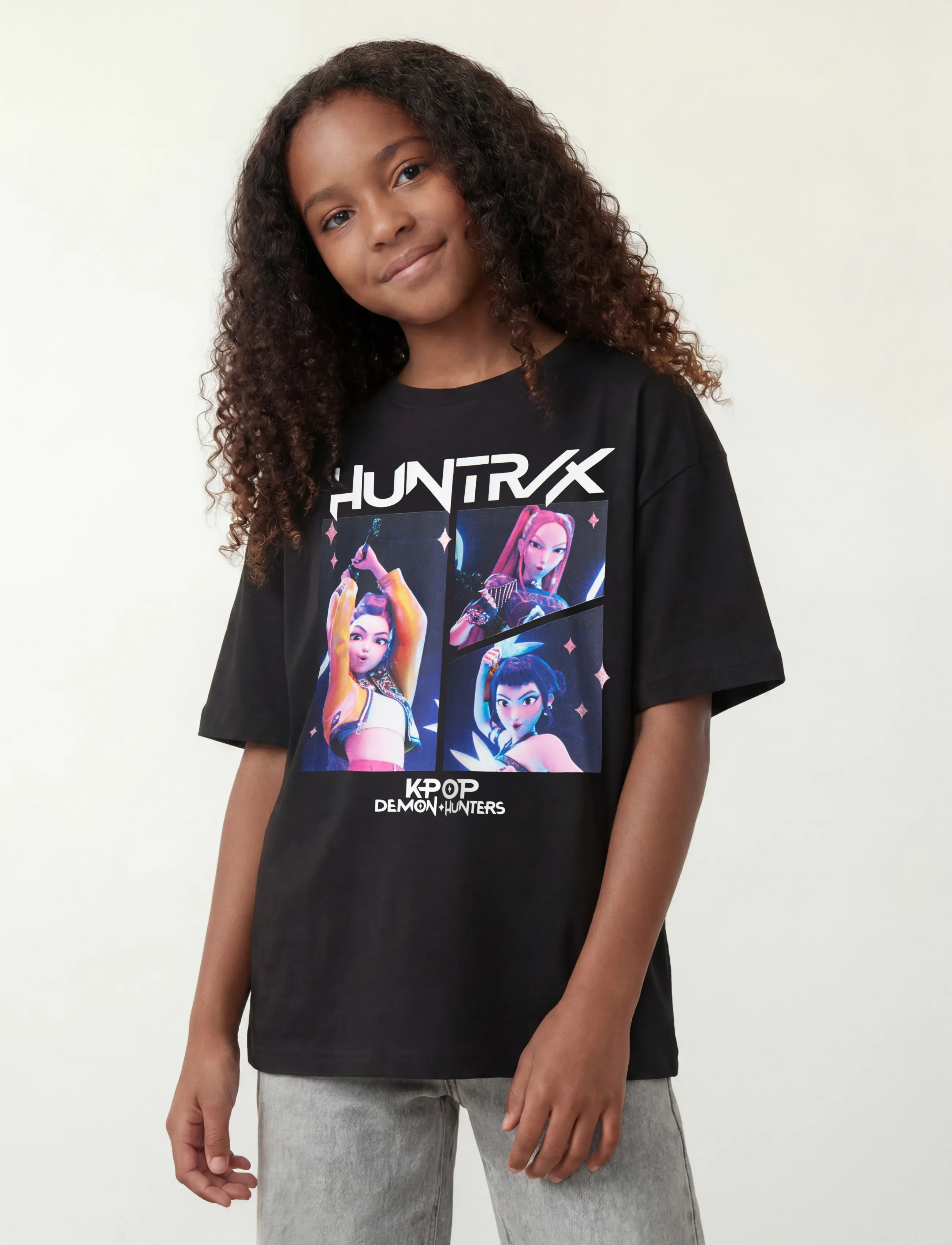 name it - NKFMARA KPOP SS NREG TOP BOX LNOOS SKY - kortærmede t-shirts - black - 4