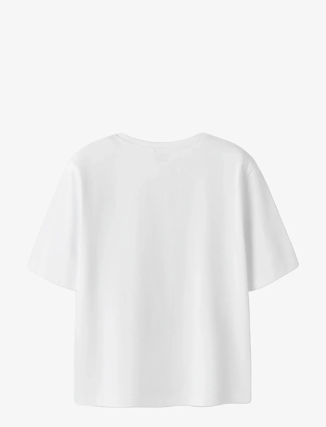 name it - NKFMARA KPOP SS NREG TOP BOX LNOOS SKY - lühikeste varrukatega t-särgid - bright white - 1