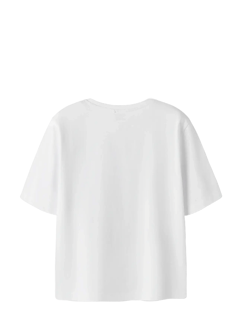 name it - NKFMARA KPOP SS NREG TOP BOX LNOOS SKY - lühikeste varrukatega t-särgid - bright white - 1