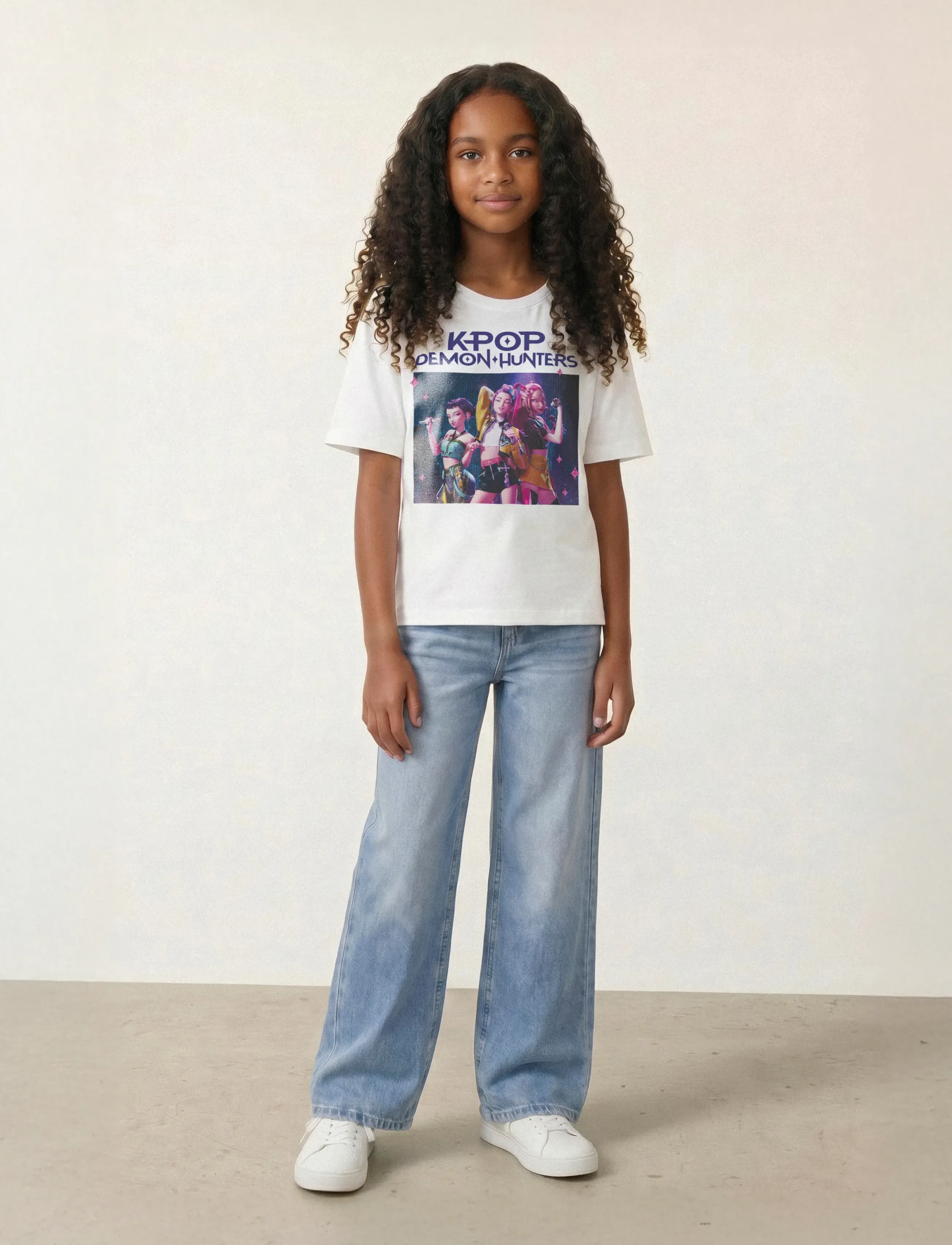 name it - NKFMARA KPOP SS NREG TOP BOX LNOOS SKY - kurzärmelige - bright white - 3