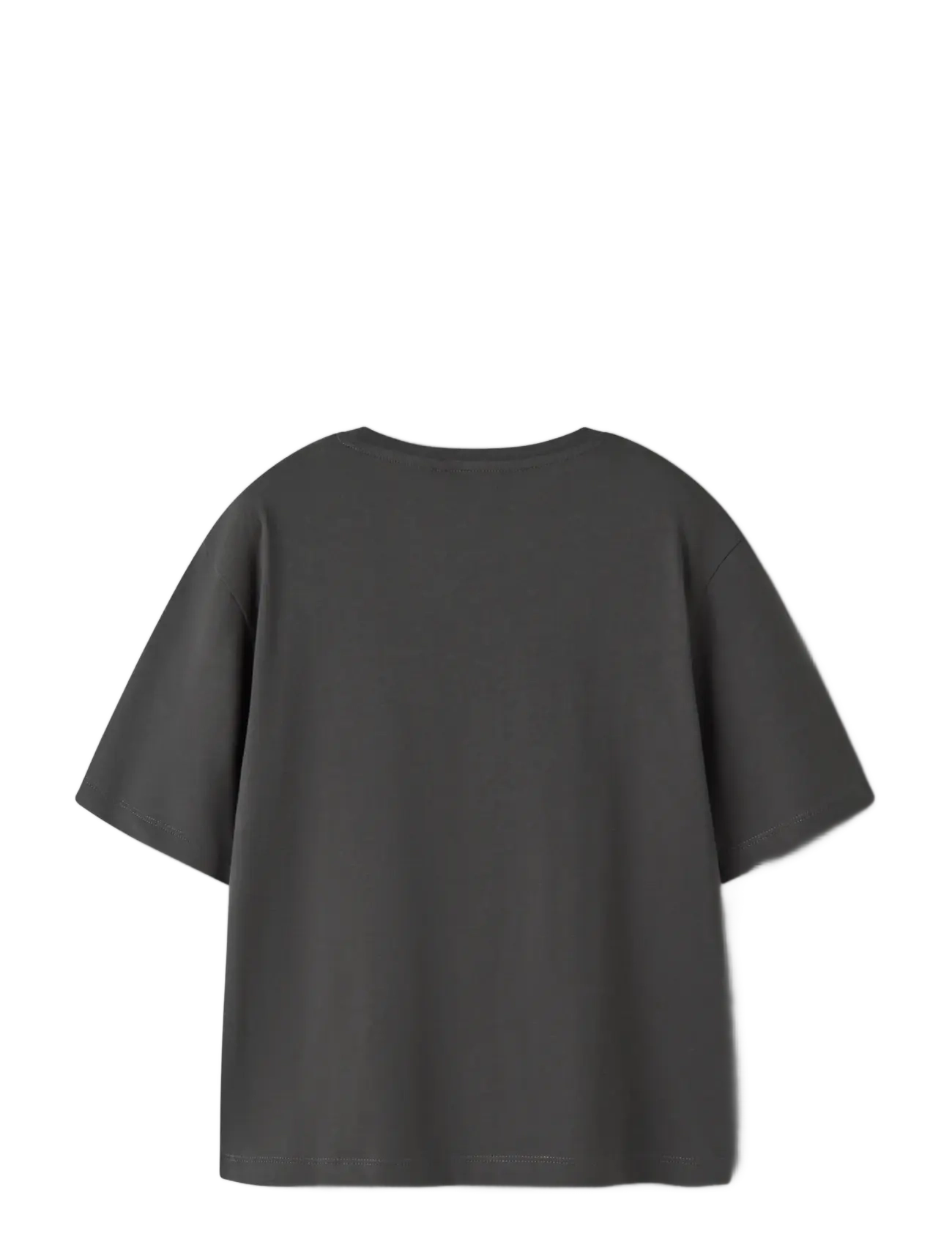 name it - NKFMAJA KPOP SS NREG TOP BOX LNOOS SKY - kortærmede t-shirts - black oyster - 1