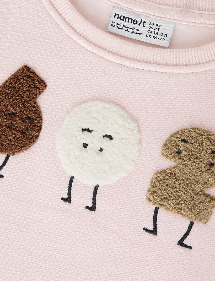 name it - NMFOLISANA LS NREG SWE BRU - sweatshirts - mary's rose - 4