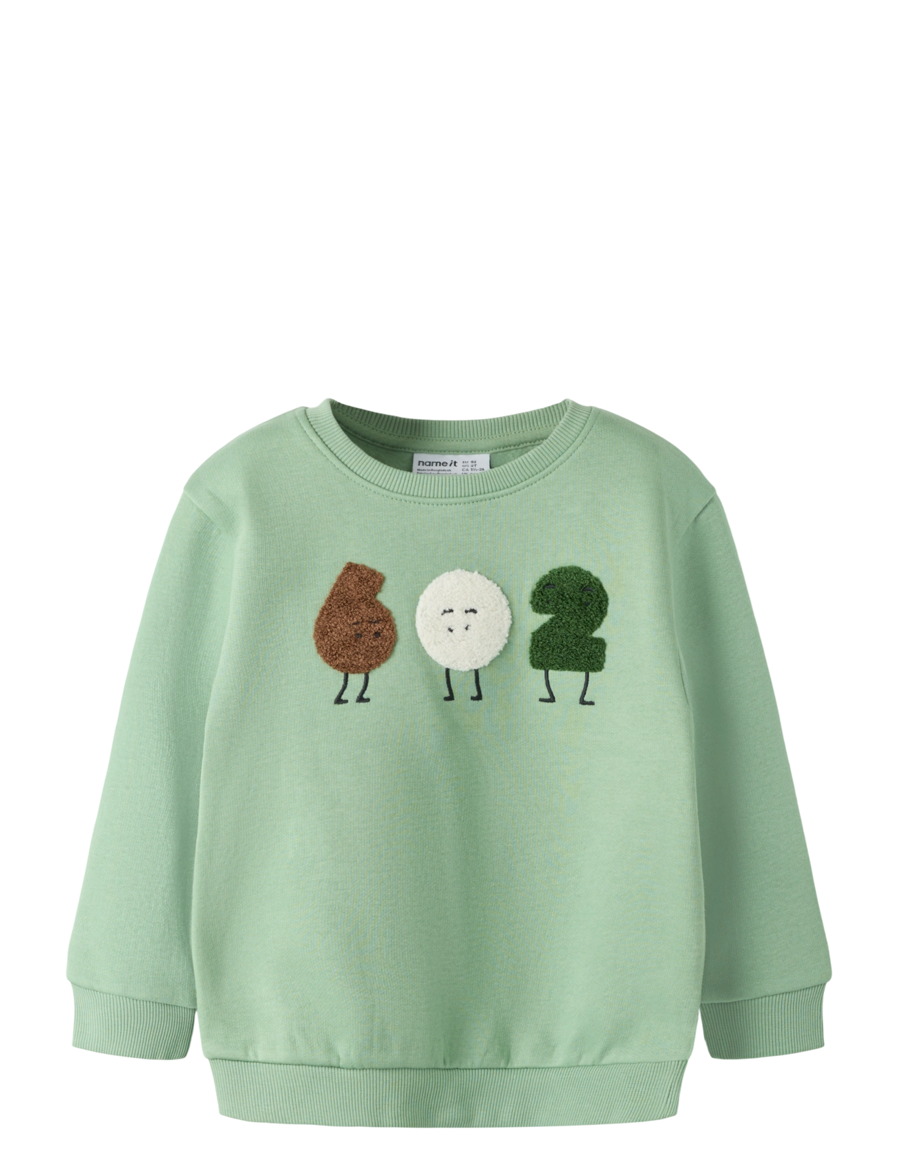 name it NMMOLAV LS NREG SWE BRU - Shop by age - BASIL / green