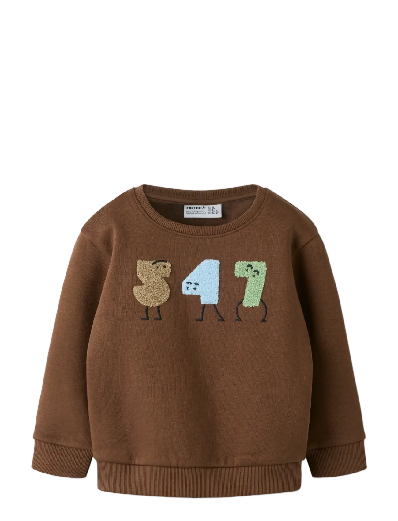 name it - NMMOLAV LS NREG SWE BRU - sweatshirts - pinecone - 2