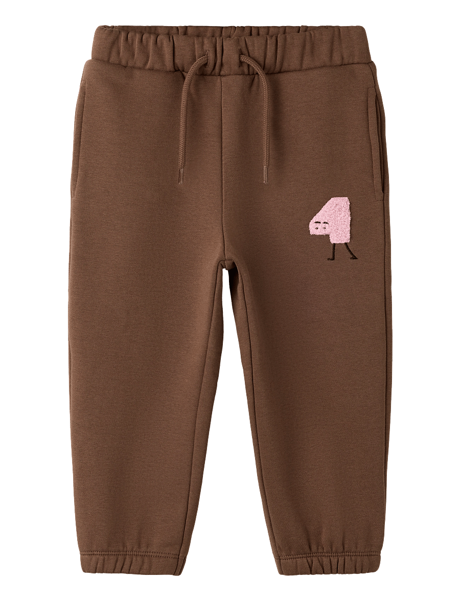 name it - NMFOLISANA NREG PANT SWE BRU - pinecone - 0