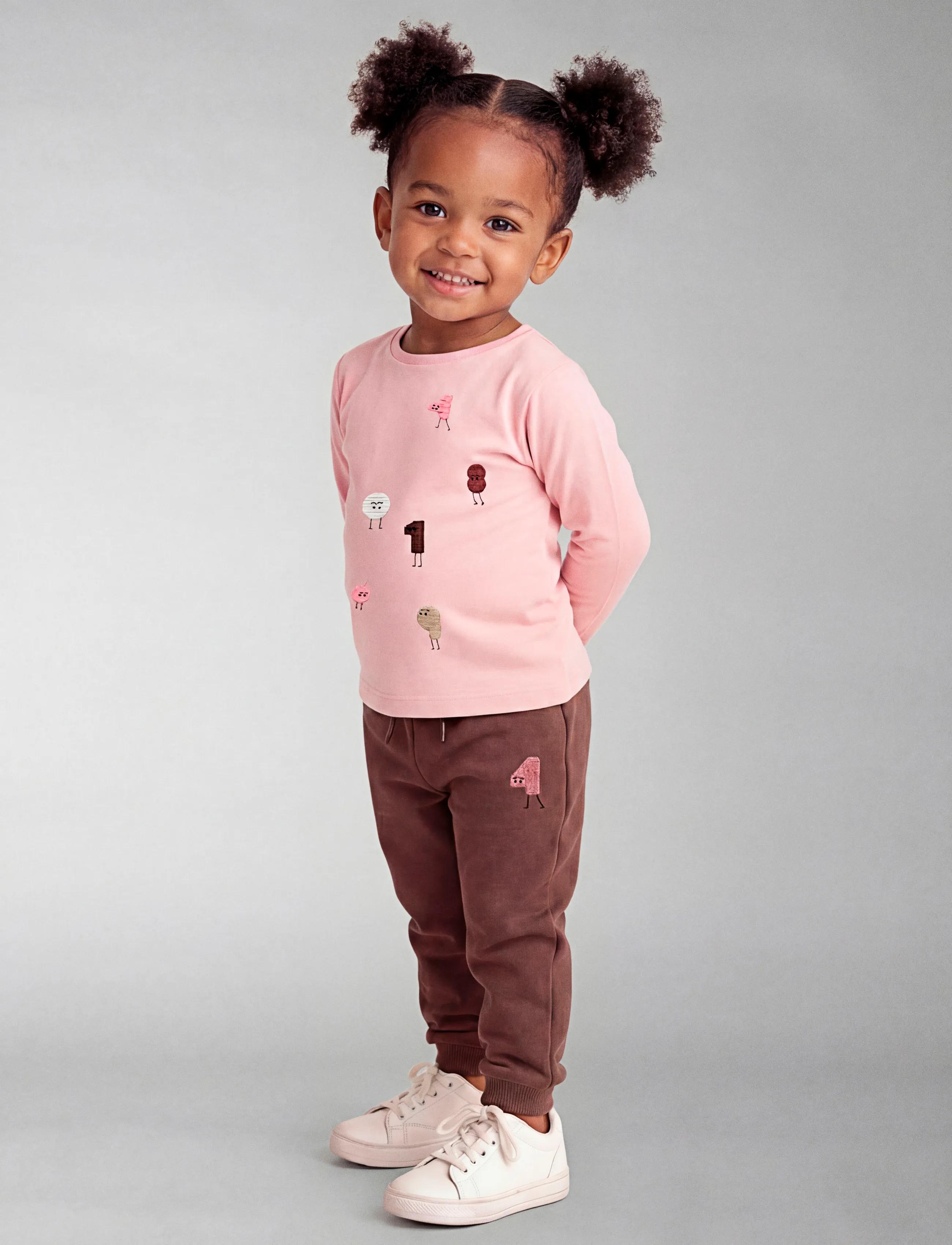 name it - NMFOLISANA NREG PANT SWE BRU - pinecone - 2