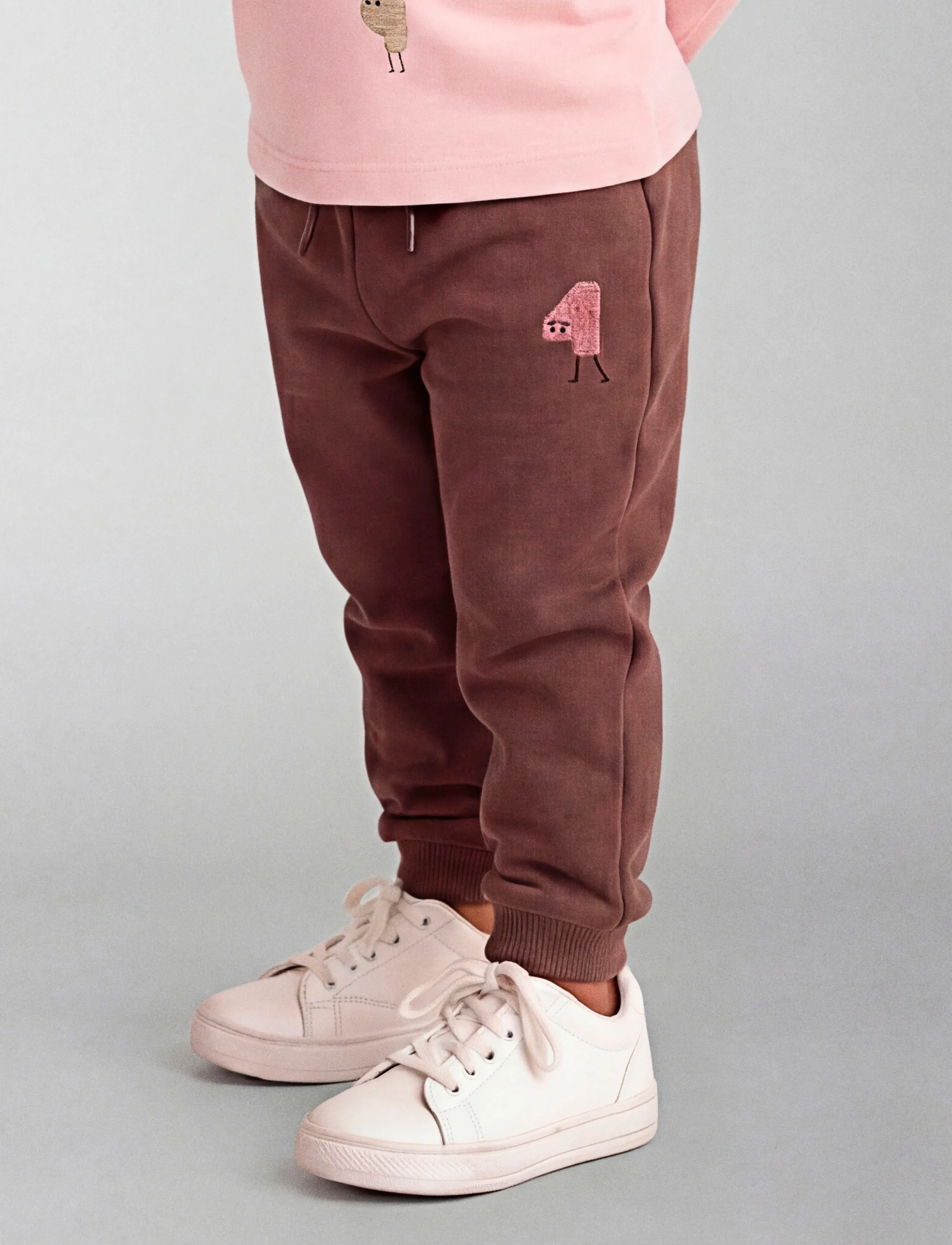 name it - NMFOLISANA NREG PANT SWE BRU - pinecone - 3