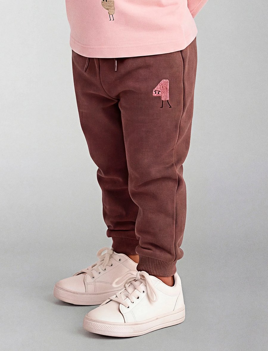 name it - NMFOLISANA NREG PANT SWE BRU - pinecone - 3
