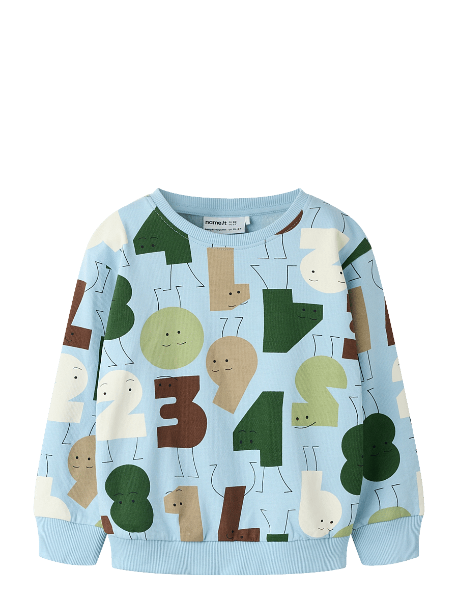 name it - NMMOLYDAN LS NREG SWE BRU - sweatshirts - angel falls - 0