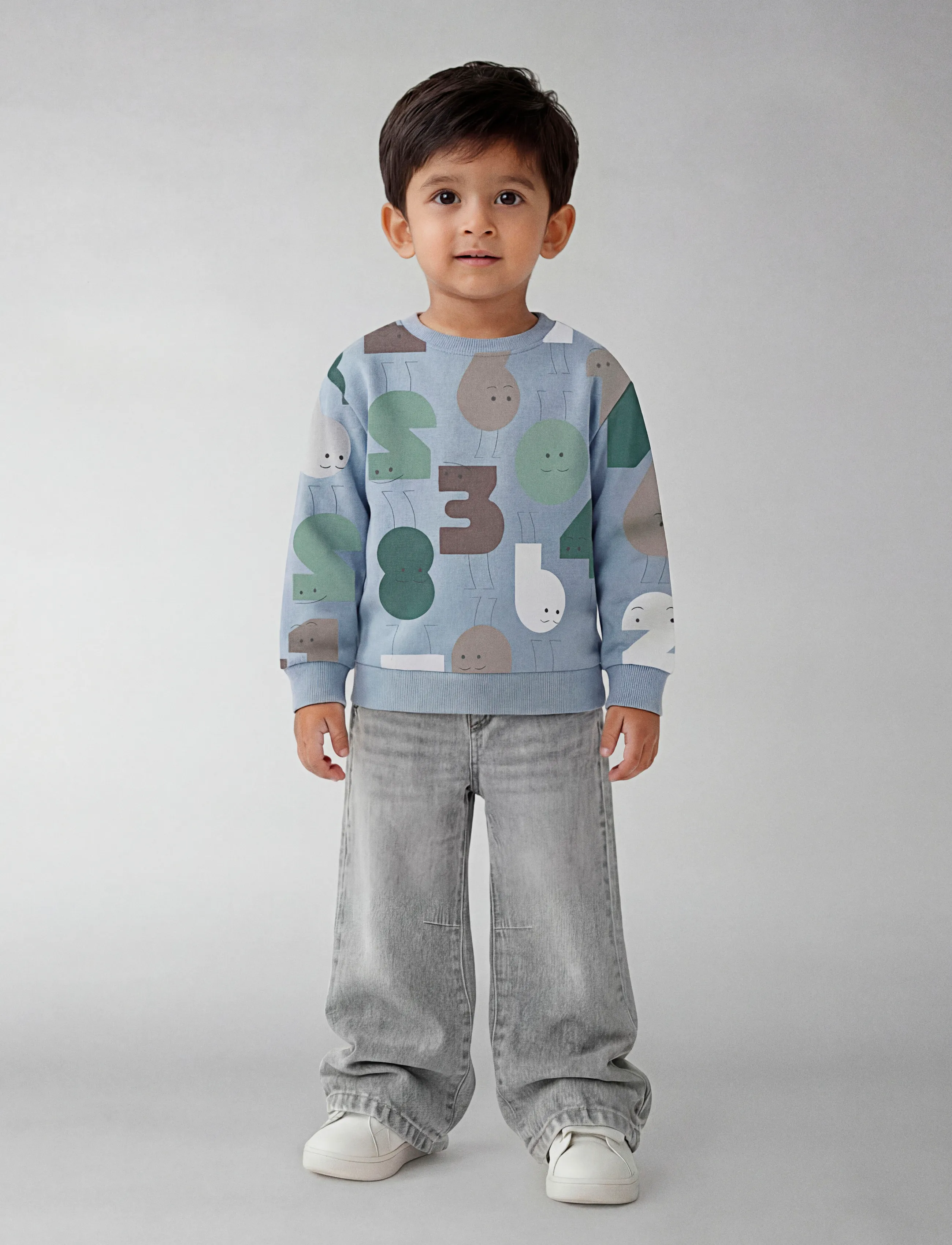 name it - NMMOLYDAN LS NREG SWE BRU - sweatshirts - angel falls - 3