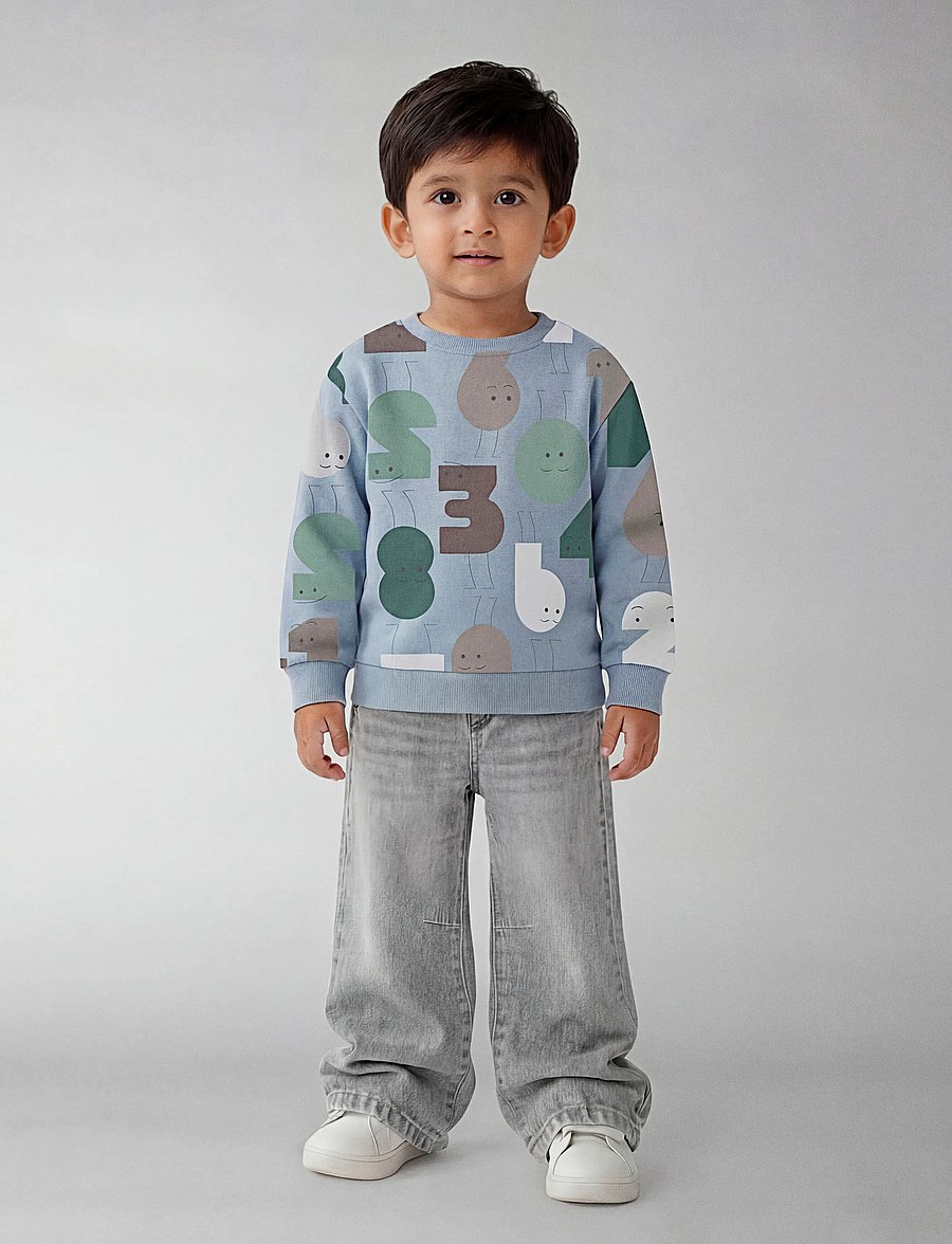 name it - NMMOLYDAN LS NREG SWE BRU - sweatshirts - angel falls - 3