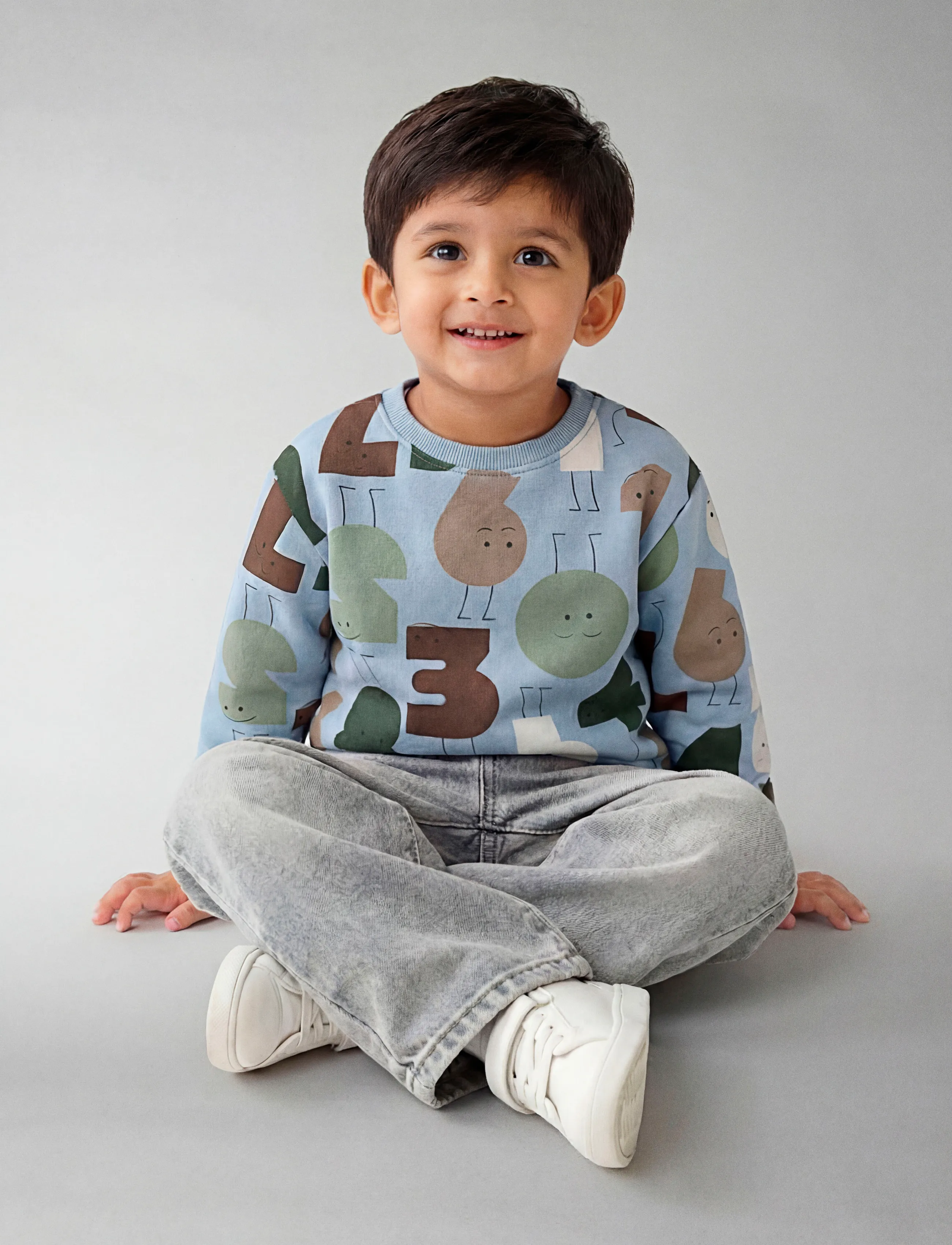 name it - NMMOLYDAN LS NREG SWE BRU - sweatshirts - angel falls - 4