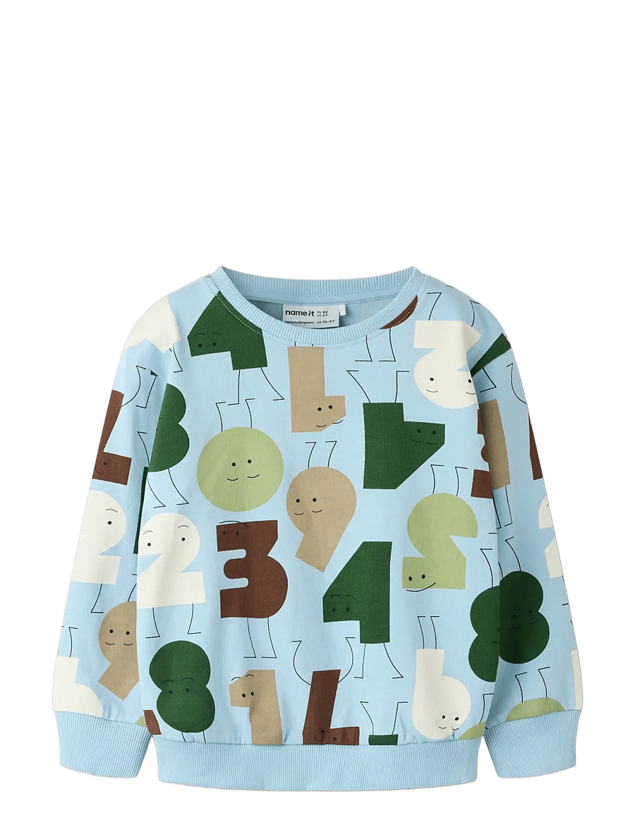 name it - NMMOLYDAN LS NREG SWE BRU - sweatshirts - angel falls - 2