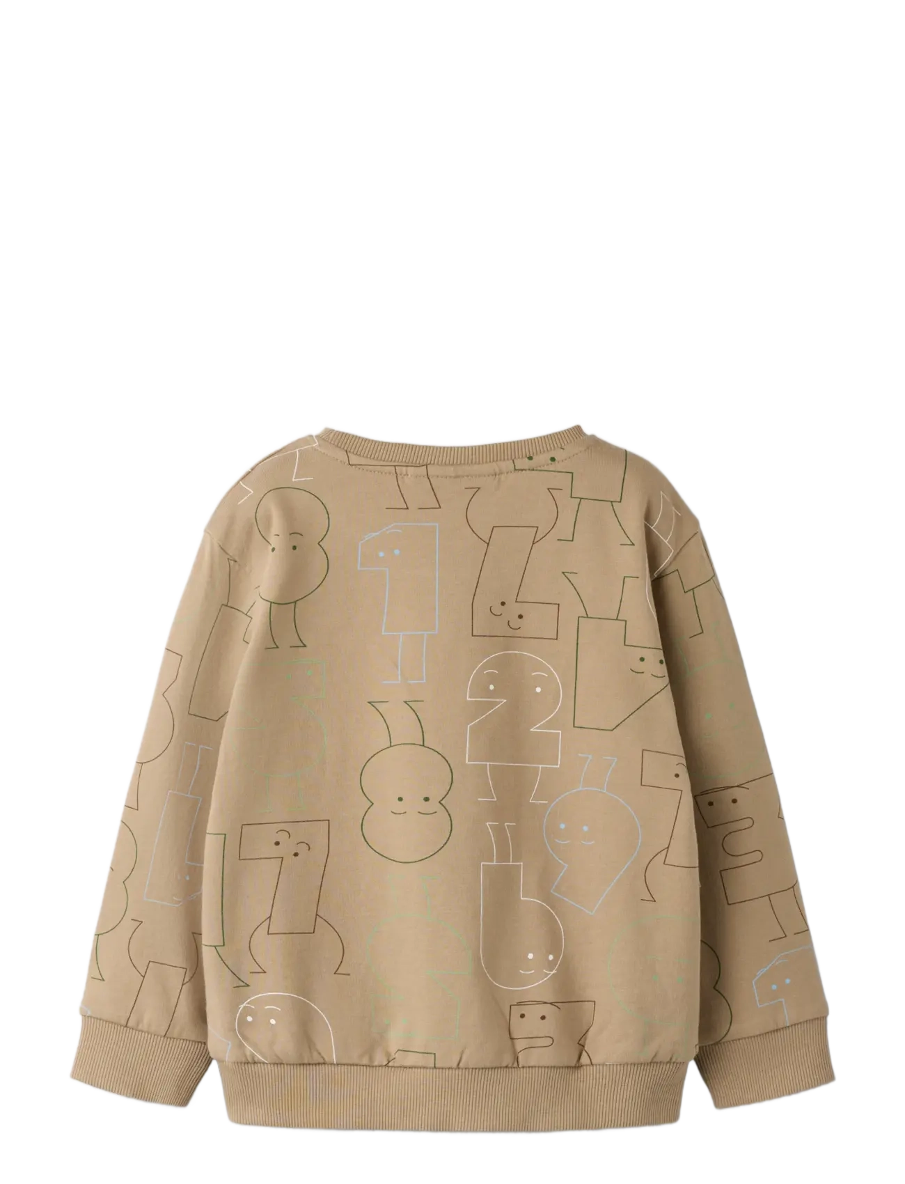 name it - NMMOLYDAN LS NREG SWE BRU - sweatshirts - dune - 1