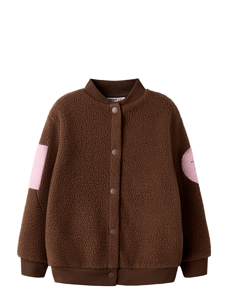 name it - NMFOLANA LS NREG TEDDY CARD - pinecone - 0