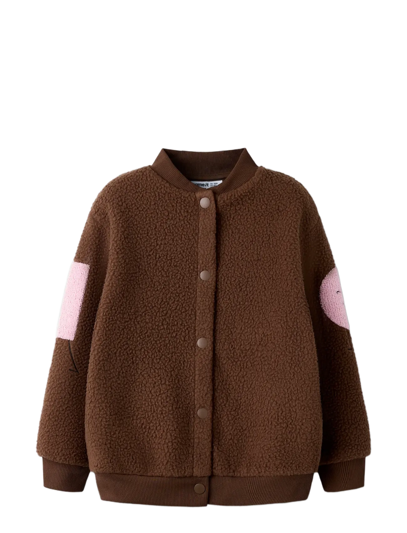 name it - NMFOLANA LS NREG TEDDY CARD - pinecone - 2