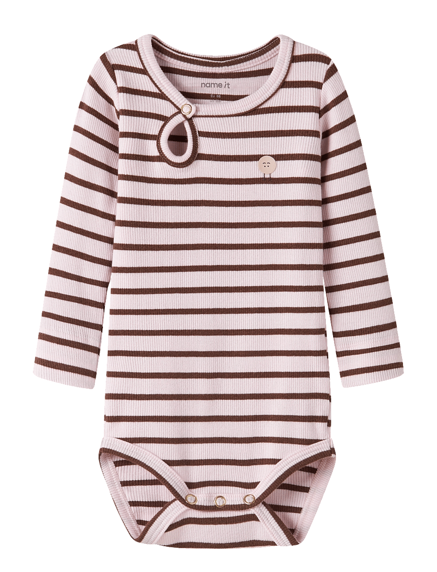 name it - NBFLYCCA LS XSL BODY - langärmelige bodys - mary's rose - 0