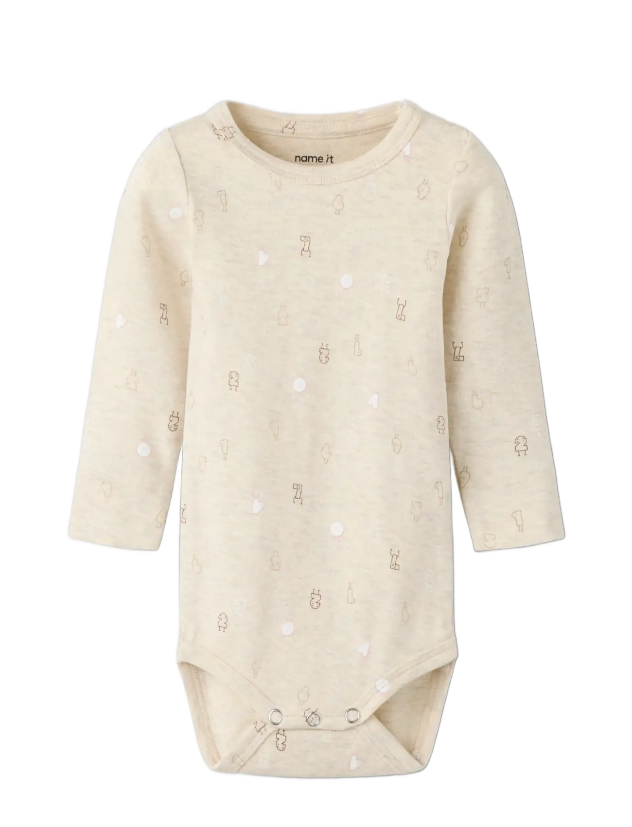name it - NBFLYDIANNA LS XSL BODY - peyote melange - 2