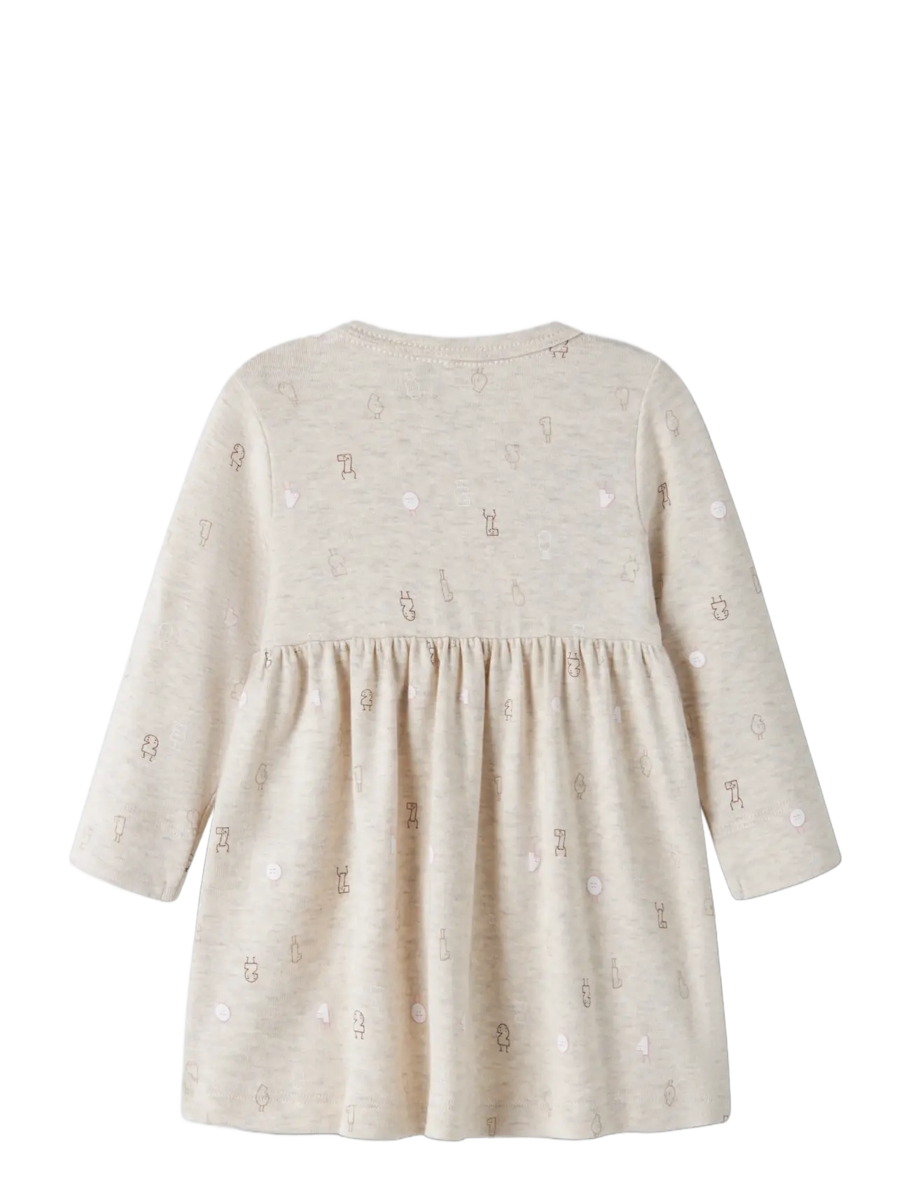 name it - NBFLYDIANNA LS DRESS - peyote melange - 1