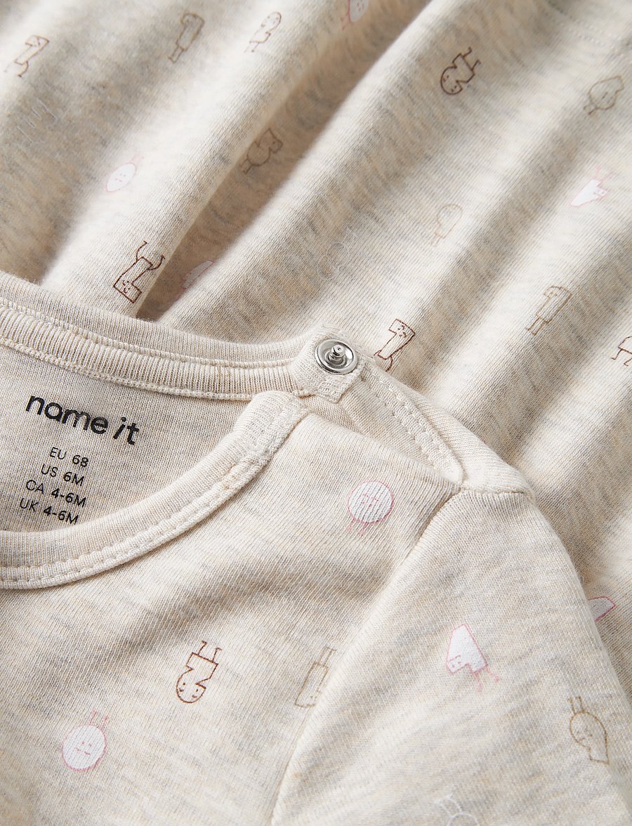 name it - NBFLYDIANNA LS DRESS - peyote melange - 4