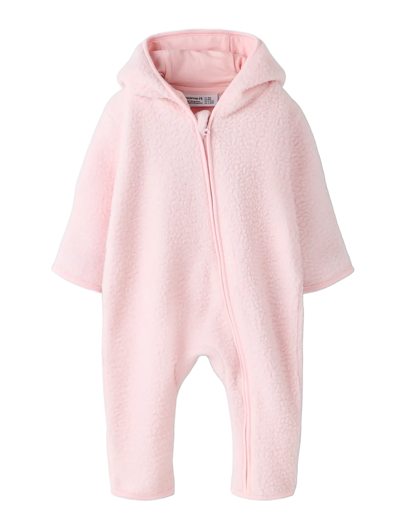 name it - NBFLANA LS TEDDY SUIT - mary's rose - 2