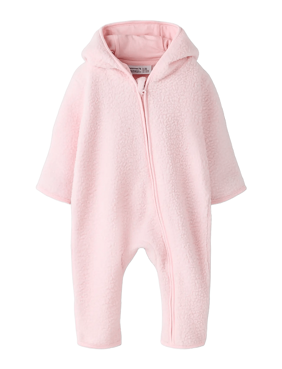 name it - NBFLANA LS TEDDY SUIT - mary's rose - 2